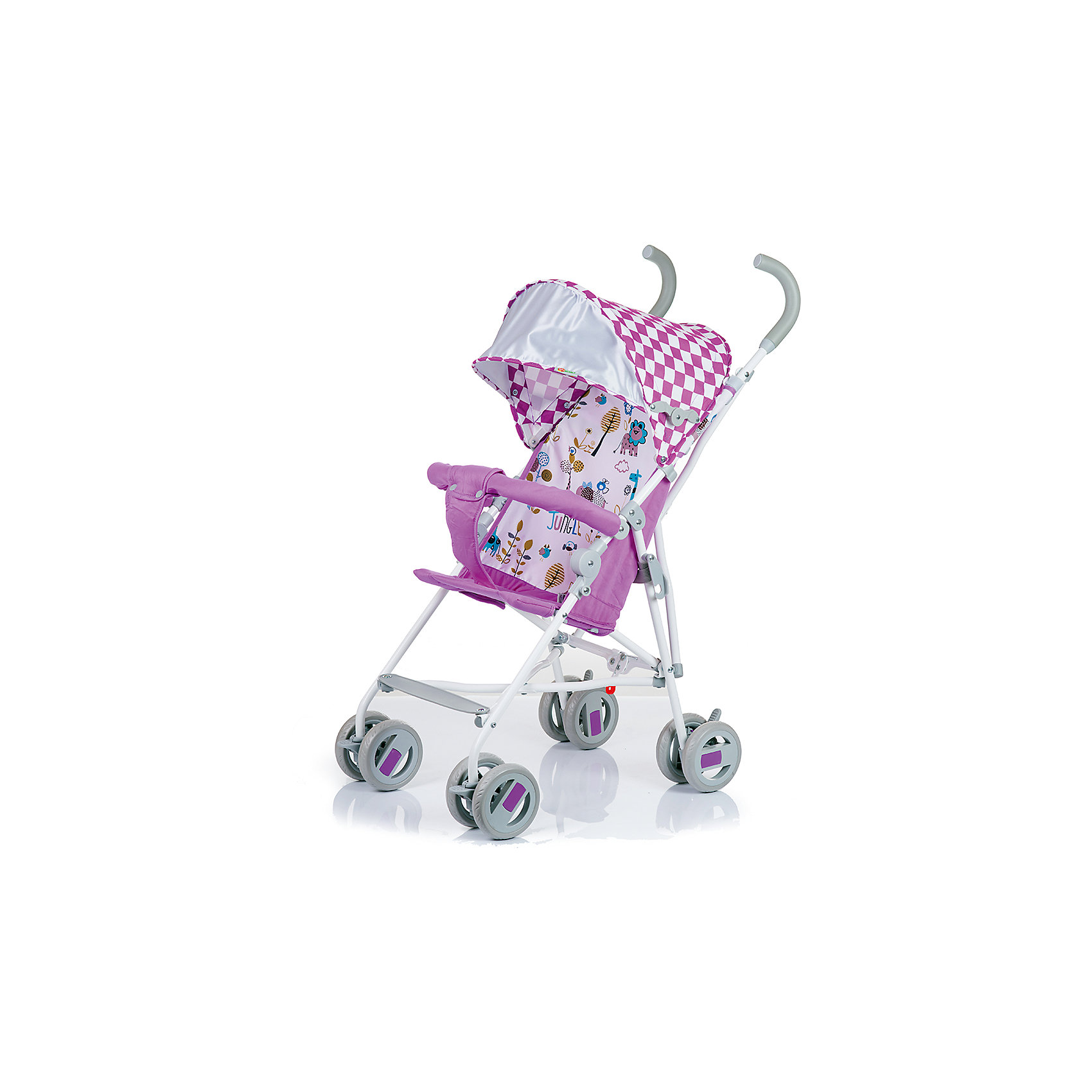 Коляска-трость BabyHit WEENY, бело-розовый Коляска-трость BabyHit WEENY, бело-розовыйКоляски-трости<br>Характеристики коляски:<br><br>• защитный бампер с мягким разделителем;<br>• защитный поясной ремень;<br>• капюшон оснащен широким солнцезащитным козырьком;<br>• малыш может поставить ножки на пластиковую подножку;<br>• сдвоенные колеса на передней и задней оси;<br>• передние «плавающие» колеса с фиксаторами;<br>• ножной тормоз;<br>• высота спинки: 46 см;<br>• диаметр колес: 12,7 см;<br>• тип складывания коляски: трость.<br><br>Обратите внимание: <br>• спинка и подножка коляски не регулируется;<br>• коляска без корзины для покупок.<br><br>Размер коляски: 75х45х93 см<br>Вес коляски: 4,1 кг<br>Размер коляски в сложенном виде: 109х29,5х27,5 см<br>Размер упаковки: 105х41х29 см<br>Вес в упаковке: 4,5 кг<br><br>Легкая и маневренная коляска-трость отлично подходит для путешествий с маленьким ребенком, не занимает много места в багажнике автомобиля, быстро складывается и раскладывается. Ребенок не соскользнет вниз благодаря защитному поручню с паховым ограничителем. Сдвоенные колеса можно зафиксировать, когда коляска едет по песку или гальке. Коляска оснащена тормозами на задних колесах. <br><br>Коляску-трость WEENY, Babyhit, бело-розовую можно купить в нашем интернет-магазине.<br><br>Ширина мм: 1050<br>Глубина мм: 290<br>Высота мм: 410<br>Вес г: 4625<br>Возраст от месяцев: 7<br>Возраст до месяцев: 36<br>Пол: Унисекс<br>Возраст: Детский<br>SKU: 5500322