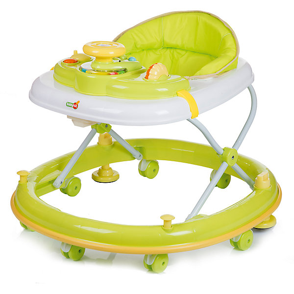 Ходунки CLEVER, Babyhit, зелёный Ходунки CLEVER, Babyhit, зелёныйХодунки<br>Характеристики:<br><br>• закругленная база с мягкой окантовкой;<br>• защита от появления царапин на мебели и стенах;<br>• регулируется высота ходунков, 3 положения;<br>• игровая панель с развивающими игрушками;<br>• световое и звуковое сопровождение;<br>• наличие сдвоенных колесиков со стопорами;<br>• съемный чехол сиденья для ухода и очистки;<br>• компактное складывание;<br>• размер упаковки: 71,5х11х66,5 см;<br>• вес: 4,8 кг.<br><br>Продуманная до мелочей конструкция ходунков предоставляет ребенку свободу перемещений в пространстве на этапе его роста и развития. Малыш находится в ходунках в сиденье-коконе, с высокой спинкой в мягкой обивке. Игровая панель для игры и развития ребенка имеет звуковой модуль и подвижные элементы. Основание ходунков имеет прорезиненную накладку по всему диаметру, которая предотвратит мелкие царапины на мебели во время путешествий ребенка в ходунках в помещении. <br><br>Ходунки CLEVER, Babyhit, цвет зеленый можно купить в нашем интернет-магазине.<br><br>Ширина мм: 715<br>Глубина мм: 110<br>Высота мм: 665<br>Вес г: 4800<br>Возраст от месяцев: 6<br>Возраст до месяцев: 18<br>Пол: Унисекс<br>Возраст: Детский<br>SKU: 5500344