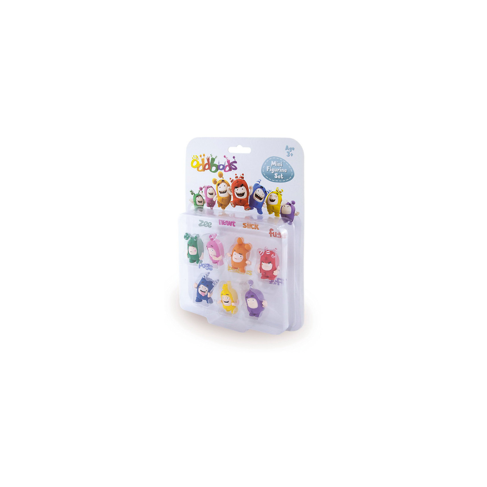 Набор 7 фигурок, h=4 см, Oddbods (Чуддики) Набор 7 фигурок, h=4 см, Oddbods (Чуддики)Игрушки<br>Набор Oddbods (Чуддики) из 7 персонажей в блистере, 7 фигурок по 4 см<br><br>Ширина мм: 30<br>Глубина мм: 230<br>Высота мм: 164<br>Вес г: 100<br>Возраст от месяцев: 36<br>Возраст до месяцев: 192<br>Пол: Унисекс<br>Возраст: Детский<br>SKU: 5500898