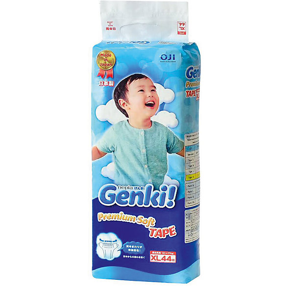 Подгузники Nepia Genki, 12-20 кг., XL 44 шт., Genki