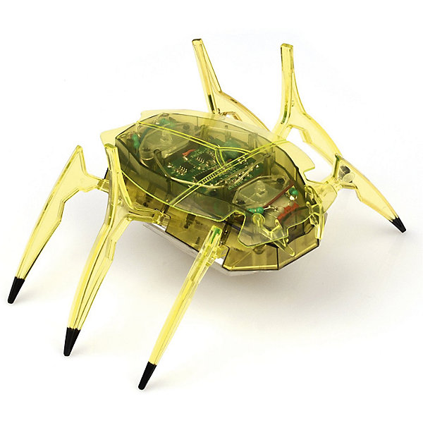 Микро-робот Cкарабей, зеленый, Hexbug Микро-робот Cкарабей, зеленый, HexbugИнтерактивные игрушки для малышей<br>Микро-робот Cкарабей, зеленый, Hexbug (Хексбаг)<br><br>Характеристики:<br><br>• самостоятельно передвигается и переворачивается<br>• умеет толкать небольшие предметы<br>• мощный моторчик<br>• батарейки: AG13 - 3 шт. (входят в комплект)<br>• материал: пластик, металл<br>• размер: 6х7х4 см<br>• цвет: зеленый<br>• размер упаковки: 13х11,5х6 см<br>• вес: 40 грамм<br><br>Микро-робот Скарабей - маленькая копия своего прототипа. Как и жук скарабей, робот умеет толкать небольшие предметы, превышающие его собственный вес. Кроме того, робот не имеет датчиков и самостоятельно передвигается в любую сторону. При столкновении с препятствием робот отпрыгивает и разворачивается в другую сторону, чтобы продолжить свой путь. Даже если робот упадет на спинку, он быстро перевернется и побежит в нужном направлении. Такая игрушка позволит вам весело провести время всей семьей!<br><br>Микро-робота Cкарабей, зеленый, Hexbug (Хексбаг) вы можете купить в нашем интернет-магазине.<br><br>Ширина мм: 60<br>Глубина мм: 110<br>Высота мм: 130<br>Вес г: 47<br>Возраст от месяцев: 36<br>Возраст до месяцев: 2147483647<br>Пол: Унисекс<br>Возраст: Детский<br>SKU: 5507223