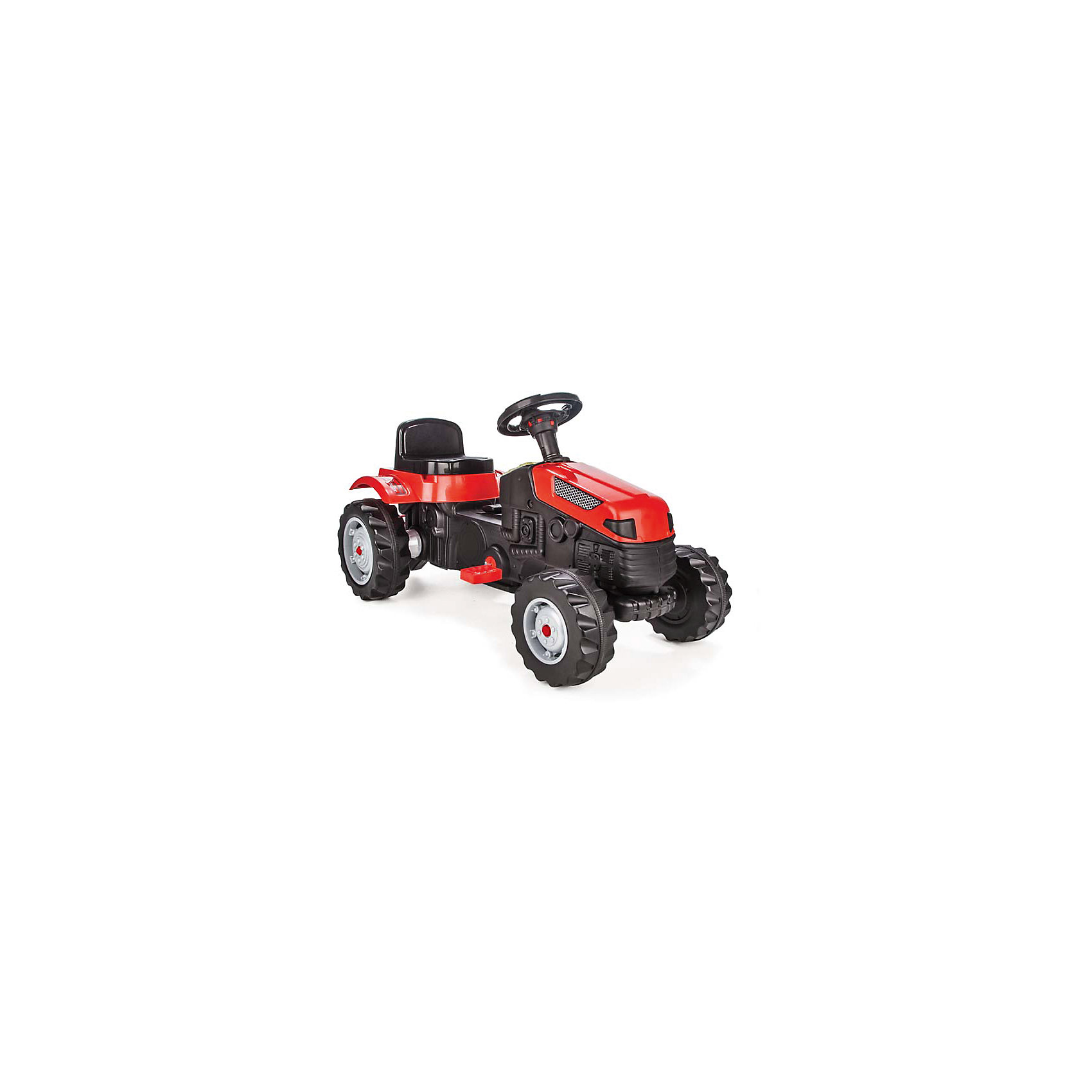 Педальная машина TRACTOR, PILSAN Педальная машина TRACTOR, PILSANМашинки-каталки<br>Характеристики товара:<br><br>• цвет: красный<br>• возраст: от 3 лет<br>• реалистичные детали<br>• широкие рельефные колеса<br>• удобное сиденье<br>• регулируемое сиденье с 6-ступенчатым механизмом<br>• рулевое управление<br>• звуковой сигнал<br>• цепная передача<br>• максимальная нагрузка: 50 кг<br>• материал: пластик<br>• размер упаковки: 51х95х51 см<br>• вес: 8,05 кг<br><br>Педальная машина TRACTOR - прекрасный подарок для ребенка. Игрушка изготовлена из высококачественного прочного пластика. <br><br>Машина имеет удобное регулируемое сиденье с 6-ступенчатым механизмом, управляется с помощью руля и педалей. Звуковой сигнал оповестит окружающих о поездке ребенка. Широкие рельефные колеса хорошо справляются с поверхностью асфальта. <br><br>Игра с машиной способствует физическому развитию ребенка.<br><br>Педальную машину TRACTOR, PILSAN (Пилсан) можно купить в нашем интернет-магазине.<br><br>Ширина мм: 510<br>Глубина мм: 950<br>Высота мм: 510<br>Вес г: 8050<br>Возраст от месяцев: 36<br>Возраст до месяцев: 84<br>Пол: Унисекс<br>Возраст: Детский<br>SKU: 5512032