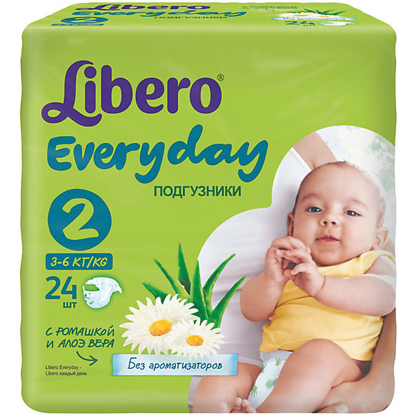 Подгузники Everyday, Mini 3-6 кг (2), 24 шт., Libero Подгузники Everyday, Mini 3-6 кг (2), 24 шт., LiberoПодгузники 0-5 кг<br><br><br>Ширина мм: 127<br>Глубина мм: 147<br>Высота мм: 240<br>Вес г: 300<br>Возраст от месяцев: -2147483648<br>Возраст до месяцев: 2147483647<br>Пол: Унисекс<br>Возраст: Детский<br>SKU: 5512940