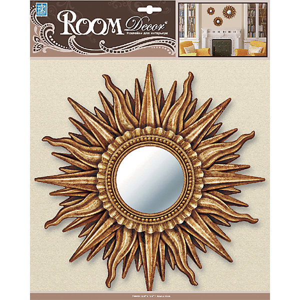 Декоративное зеркало среднее № 2, Room Decor, золото Декоративное зеркало среднее № 2, Room Decor, золотоДетские предметы интерьера<br>Характеристики:<br><br>• Предназначение: декор комнаты<br>• Серия: Зеркало<br>• Тематика наклеек: без рисунка<br>• Материал: картон, ПВХ<br>• Комплектация: наклейка в виде зеркала<br>• Форма: 3d<br>• Клейкая поверхность крепится на окрашенные стены, обои, двери, деревянные панели, стекло<br>• Не повреждают поверхность<br>• Устойчивы к выцветанию и истиранию<br>• Размеры (Д*Ш*В): 32*7*32 см<br>• Вес: 40 г<br>• Упаковка: блистер<br><br>Все наклейки выполнены из безопасного и нетоксичного материала – ПВХ. Прочная клеевая основа обеспечивает надежное прикрепление практически к любому виду горизонтальной или вертикальной поверхности, при этом не деформируя и не повреждая ее. Наклейки обладают влагоустойчивыми свойствами, поэтому они хорошо переносят влажную уборку. <br><br>Декоративное зеркало среднее № 2, Room Decor, золото состоит из 1 элемента, который представляют собой имитацию круглого зеркала, обрамленного золотистой рамой.<br><br>Декоративное зеркало среднее № 2, Room Decor, золото можно купить в нашем интернет-магазине.<br><br>Ширина мм: 320<br>Глубина мм: 70<br>Высота мм: 320<br>Вес г: 40<br>Возраст от месяцев: 36<br>Возраст до месяцев: 168<br>Пол: Унисекс<br>Возраст: Детский<br>SKU: 5512969