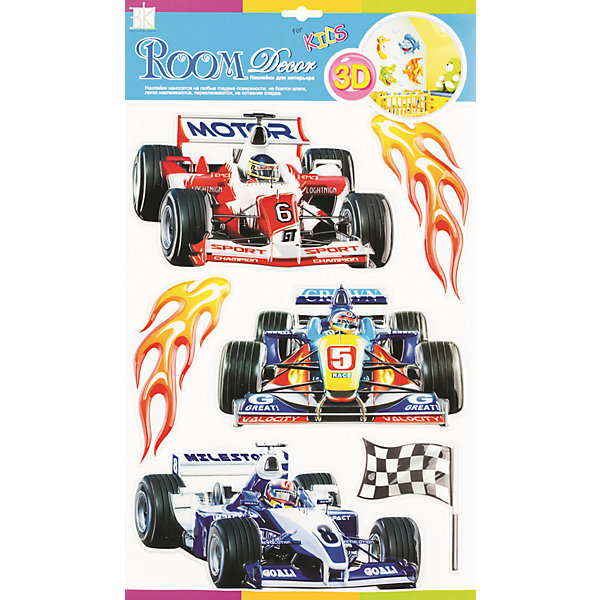 Наклейка Гонки F-1 POA1013, Room Decor от myToys Наклейка Гонки F-1 POA1013, Room Decor от myToys