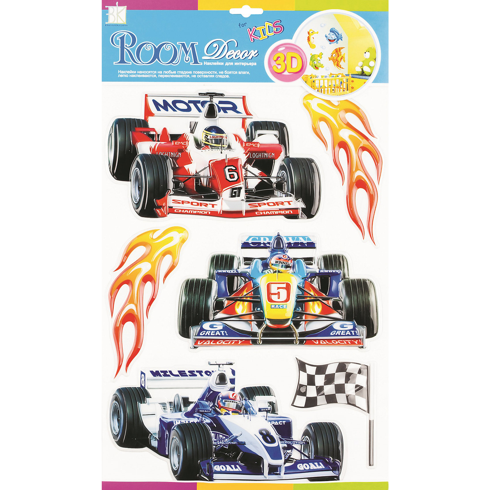 Наклейка Гонки F-1 POA1013, Room Decor от myToys Наклейка Гонки F-1 POA1013, Room Decor от myToys
