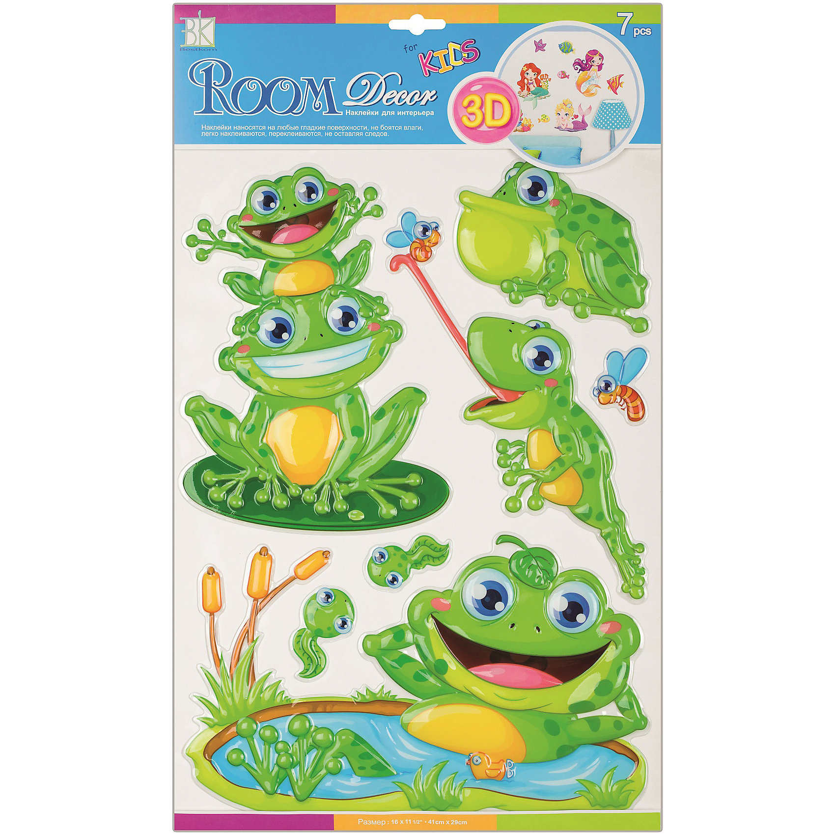 Наклейка Веселое болото V POA1052/1012, Room Decor от myToys Наклейка Веселое болото V POA1052/1012, Room Decor от myToys