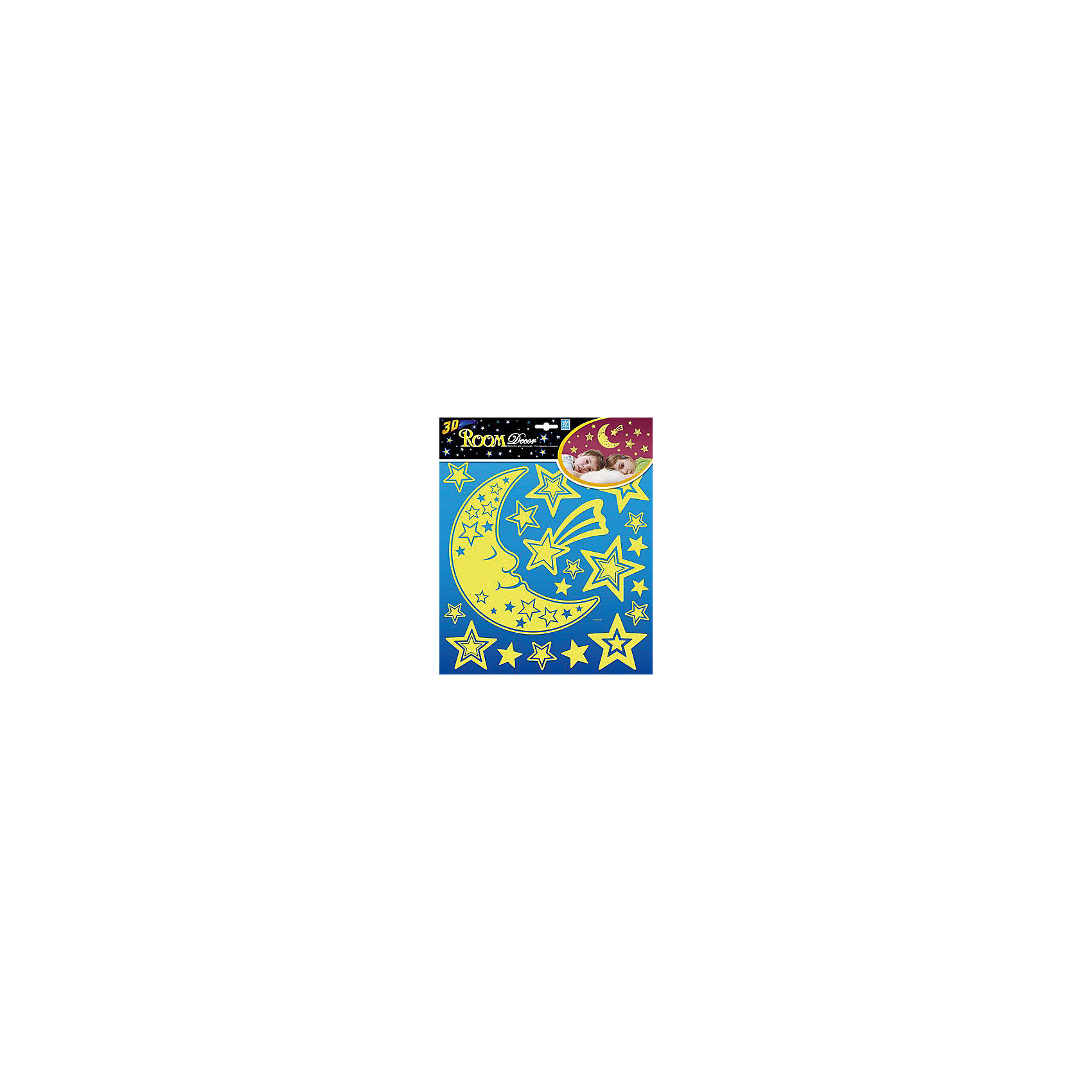 Наклейка Месяц светящийся PSA2702, Room Decor от myToys Наклейка Месяц светящийся PSA2702, Room Decor от myToys
