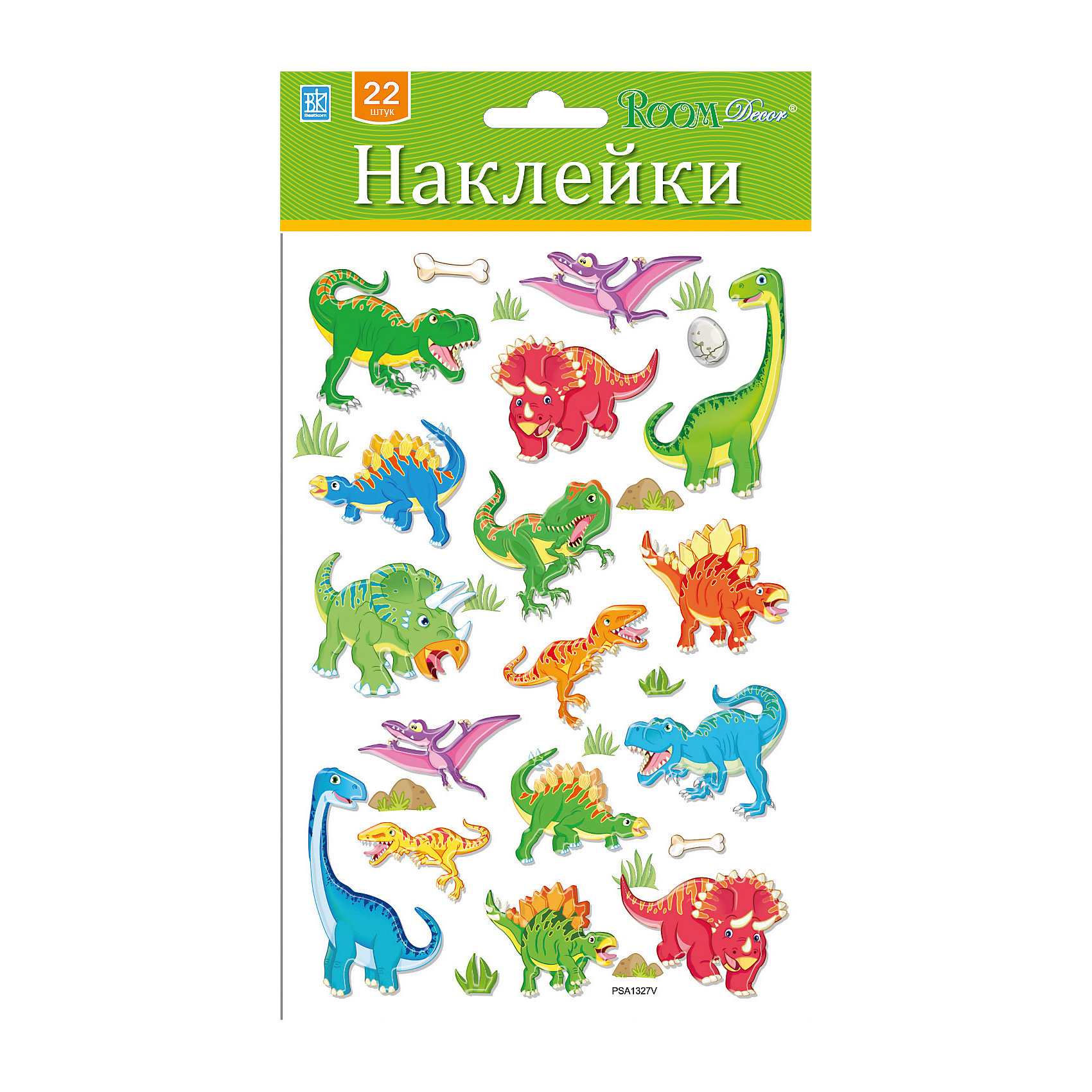 Наклейка Динозаврики - мини PSA 1327, Room Decor Наклейка Динозаврики - мини PSA 1327, Room DecorПредметы интерьера<br>Характеристики:<br><br>• Предназначение: декор комнаты<br>• Тематика наклеек: динозавры<br>• Материал: картон, ПВХ<br>• Комплектация: 25 элементов<br>• Форма: 3d<br>• Клейкая поверхность крепится на окрашенные стены, обои, двери, деревянные панели, стекло<br>• Не повреждают поверхность<br>• Устойчивы к выцветанию и истиранию<br>• Повышенные влагостойкие свойства<br>• Размеры (Д*Ш*В): 14*7*21 см<br>• Вес: 20 г<br>• Упаковка: блистер<br><br>Все наклейки выполнены из безопасного и нетоксичного материала – ПВХ. Прочная клеевая основа обеспечивает надежное прикрепление практически к любому виду горизонтальной или вертикальной поверхности, при этом не деформируя и не повреждая ее. Наклейки обладают влагоустойчивыми свойствами, поэтому они хорошо переносят влажную уборку. <br><br>Наклейка Динозаврики - мини PSA 1327, Room Decor состоит из набора, в который входят 25 элементов с изображением динозавриков. <br><br>Наклейку Динозаврики - мини PSA 1327, Room Decor можно купить в нашем интернет-магазине.<br><br>Ширина мм: 140<br>Глубина мм: 70<br>Высота мм: 210<br>Вес г: 20<br>Возраст от месяцев: 36<br>Возраст до месяцев: 168<br>Пол: Унисекс<br>Возраст: Детский<br>SKU: 5513038