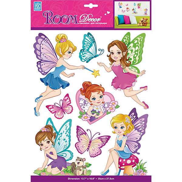 Наклейка Сказочные эльфы - объемные PSA 6804, Room Decor от myToys Наклейка Сказочные эльфы - объемные PSA 6804, Room Decor от myToys