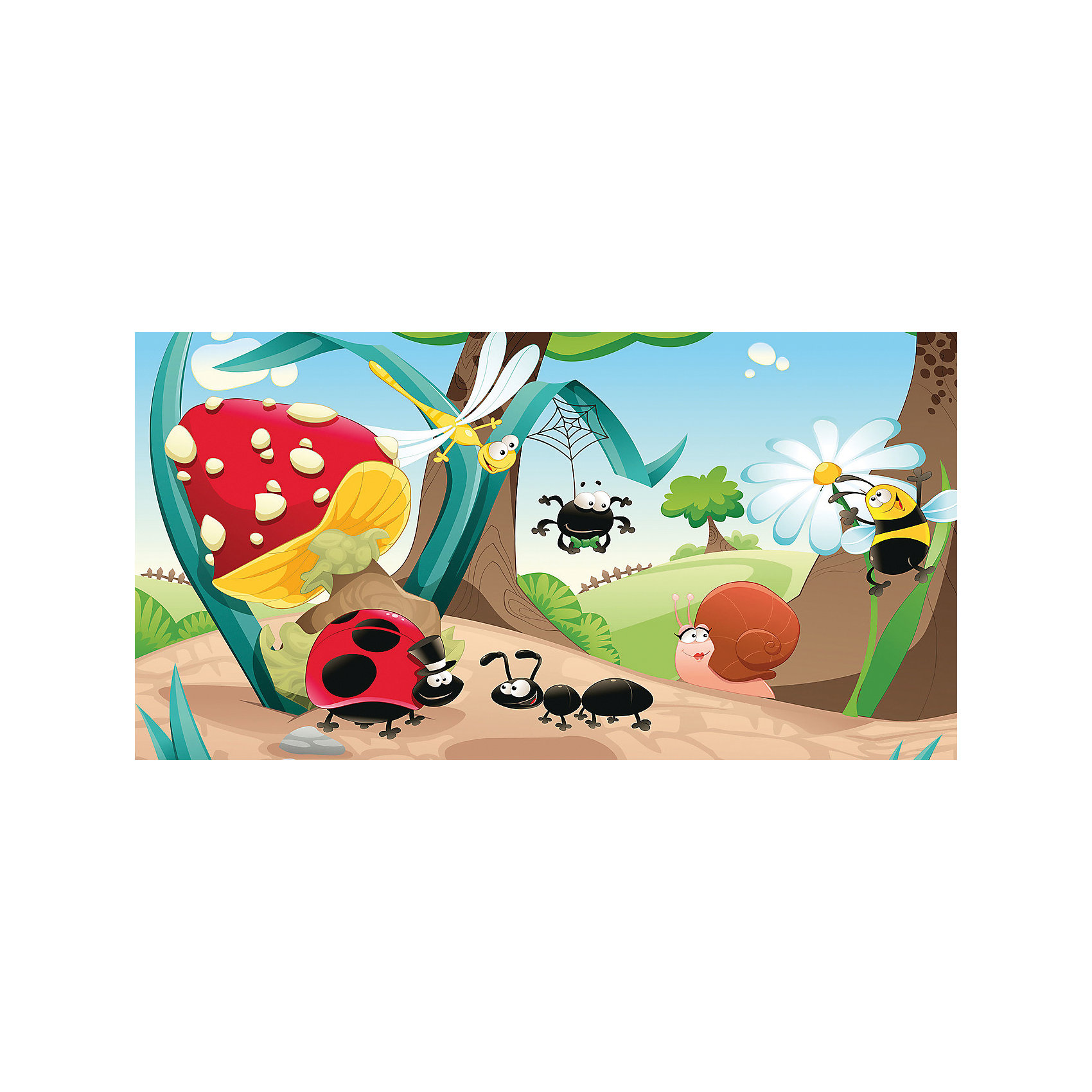 Фотообои Веселая полянка (1,30*2,5), DECOCODE Фотообои Веселая полянка (1,30*2,5), DECOCODEПредметы интерьера<br>Характеристики:<br><br>• Предназначение: декор комнаты<br>• Тематика: Здесь живут чудеса<br>• Материал: флизелин, винил<br>• Фактура: песок<br>• Размер полотна (Ш*Д): 250*130 см <br>• Устойчивы к выцветанию и истиранию<br>• Допускается влажная чистка<br>• Размеры (Д*Ш*В): 15*9,5*130 см<br>• Вес: 1 кг 80 г<br><br>Обои изготовлены на флизелиновой основе с имитацией поверхности из песка, за счет чего им придается повышенная устойчивость к повреждениям и насыщенность цвета. Все материалы, использованные в производстве, соответствуют международным стандартам безопасности.<br><br>Фотообои Веселая полянка (1,30*2,5), DECOCODE состоят из изображения летней полянки, на которой обитают муравей, стрекоза, божья коровка, паучок, улиика и пчела. Общий размер декоративного полотна составляет 1,3*2,5 м. <br><br>Фотообои Веселая полянка (1,30*2,5), DECOCODE можно купить в нашем интернет-магазине.<br><br>Ширина мм: 150<br>Глубина мм: 95<br>Высота мм: 1300<br>Вес г: 1080<br>Возраст от месяцев: 0<br>Возраст до месяцев: 1188<br>Пол: Унисекс<br>Возраст: Детский<br>SKU: 5513062