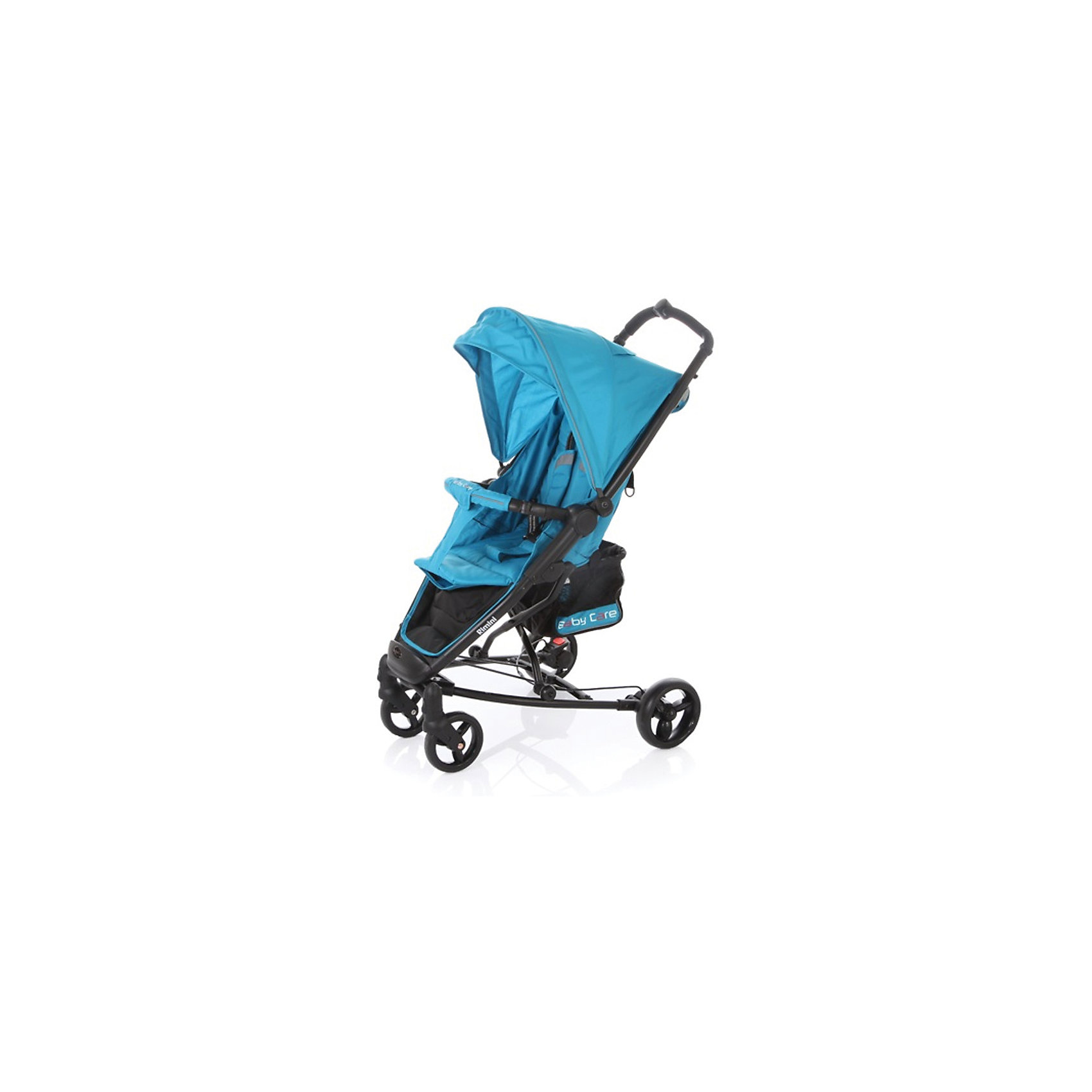 Прогулочная коляска Baby Care Rimini, голубой Прогулочная коляска Baby Care Rimini, голубойНедорогие коляски<br>Характеристики коляски:<br><br>• регулируется наклон спинки почти до горизонтального положения;<br>• регулируется подножка;<br>• 5-ти точечные ремни безопасности удерживают ребенка;<br>• имеется бампер с мягкой обивкой;<br>• капюшон оснащен смотровым окошком, имеется солнцезащитный козырек;<br>• чехол на ножки защищает от ветра и непогоды;<br>• передние плавающие колеса с фиксацией;<br>• ножной барабанный тормоз на тросике;<br>• тип складывания: книжка;<br>• предусмотрена защита от случайного раскладывания;<br>• материал рамы: алюминий.<br><br>Размер коляски: 51х82х102 см<br>Размер в сложенном виде: 32х75х44 см<br>Длина спального места: 73 см<br>Ширина сиденья: 30 см<br>Диаметр колес: 15 см, 17 см<br>Ширина колесной базы: 59 см<br>Размер корзины: 20х20х25 см<br>Вес коляски: 8,4 кг<br>Размер упаковки: 76х35х23 см<br>Вес в упаковке: 9,4 кг<br><br>Прогулочную коляску Rimini, Baby Care, цвет голубой можно купить в нашем интернет-магазине.<br><br>Ширина мм: 760<br>Глубина мм: 230<br>Высота мм: 350<br>Вес г: 9400<br>Возраст от месяцев: 6<br>Возраст до месяцев: 48<br>Пол: Унисекс<br>Возраст: Детский<br>SKU: 5513639