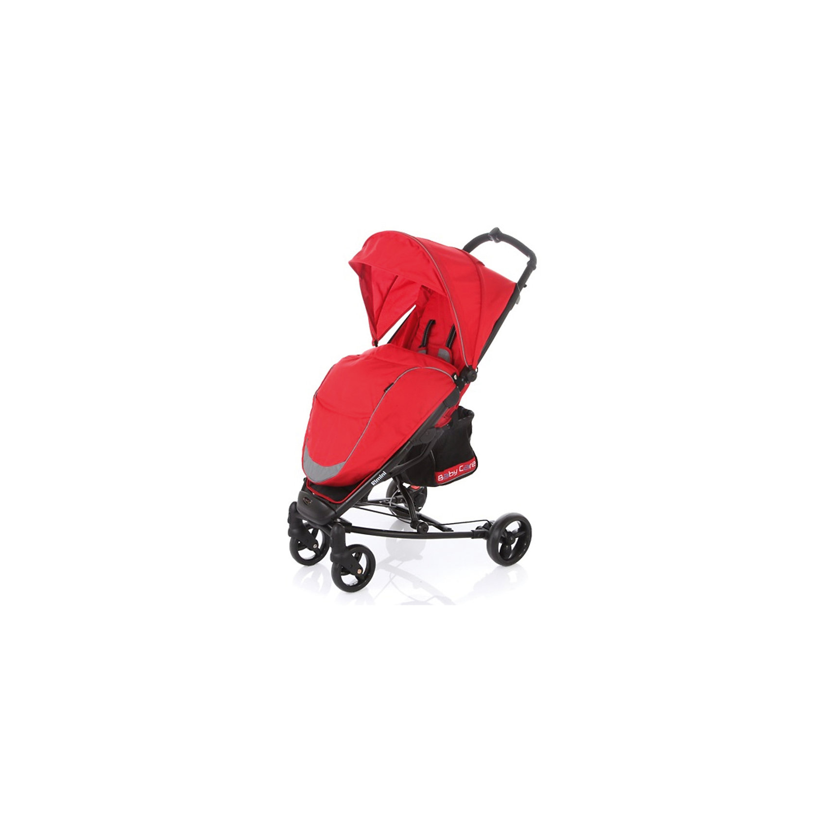 Прогулочная коляска Baby Care Rimini, красный Прогулочная коляска Baby Care Rimini, красныйНедорогие коляски<br>Характеристики коляски:<br><br>• регулируется наклон спинки почти до горизонтального положения;<br>• регулируется подножка;<br>• 5-ти точечные ремни безопасности удерживают ребенка;<br>• имеется бампер с мягкой обивкой;<br>• капюшон оснащен смотровым окошком, имеется солнцезащитный козырек;<br>• чехол на ножки защищает от ветра и непогоды;<br>• передние плавающие колеса с фиксацией;<br>• ножной барабанный тормоз на тросике;<br>• тип складывания: книжка;<br>• предусмотрена защита от случайного раскладывания;<br>• материал рамы: алюминий.<br><br>Размер коляски: 51х82х102 см<br>Размер в сложенном виде: 32х75х44 см<br>Длина спального места: 73 см<br>Ширина сиденья: 30 см<br>Диаметр колес: 15 см, 17 см<br>Ширина колесной базы: 59 см<br>Размер корзины: 20х20х25 см<br>Вес коляски: 8,4 кг<br>Размер упаковки: 76х35х23 см<br>Вес в упаковке: 9,4 кг<br><br>Прогулочную коляску Rimini, Baby Care, цвет красный можно купить в нашем интернет-магазине.<br><br>Ширина мм: 760<br>Глубина мм: 230<br>Высота мм: 350<br>Вес г: 9400<br>Возраст от месяцев: 6<br>Возраст до месяцев: 48<br>Пол: Унисекс<br>Возраст: Детский<br>SKU: 5513641
