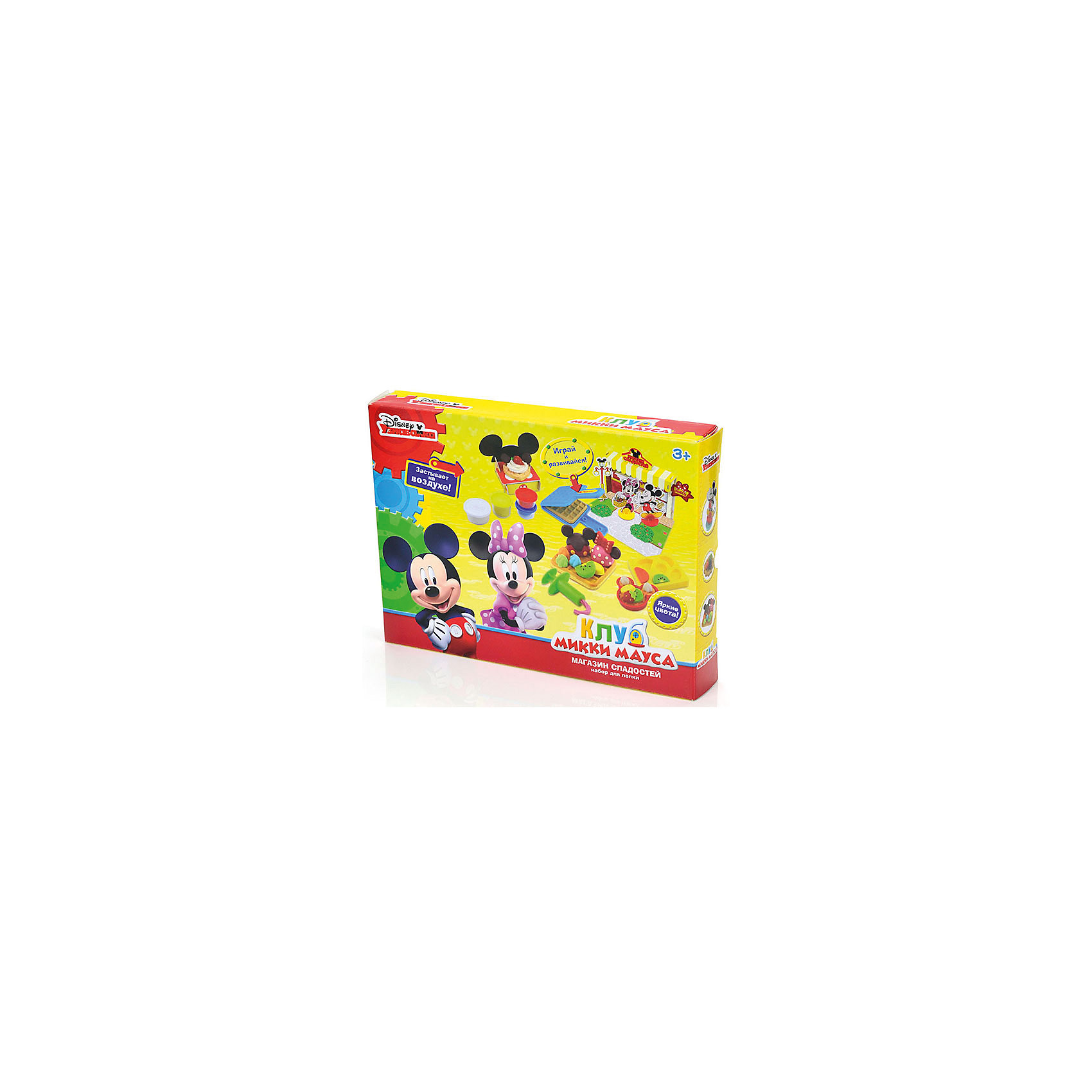 Набор для лепки Disney Клуб Микки Мауса 3D галерея (масса для лепки - 5 цв) Набор для лепки Disney Клуб Микки Мауса 3D галерея (масса для лепки - 5 цв)Лепка<br>Вместе с наборами Disney можно самостоятельно создавать разнообразные поделки!<br>В отличие от пластилина, масса для лепки Disney мягкая, очень пластичная и приятная на ощупь, поэтому ребёнку легко с ней работать. Она не прилипает к рукам и не оставляет жирных следов на одежде и мебели.<br>Масса нетоксична. Она имеет солёный вкус, что предостерегает ребёнка от желания съесть её.<br>Оригинальные и узнаваемые аксессуары Disney развивают воображение и творческое мышление малыша.<br><br>Ширина мм: 320<br>Глубина мм: 240<br>Высота мм: 580<br>Вес г: 520<br>Возраст от месяцев: 36<br>Возраст до месяцев: 72<br>Пол: Мужской<br>Возраст: Детский<br>SKU: 5515060