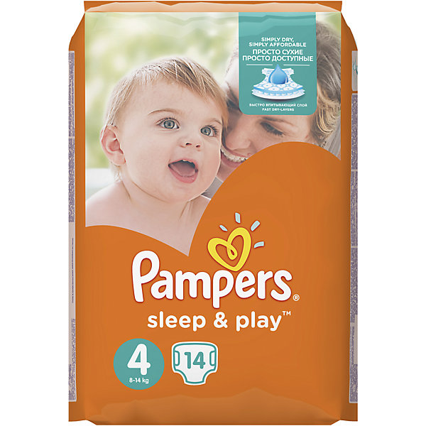 Подгузники Pampers Sleep & Play Maxi, 8-14 кг, 4 размер, 14 шт., Pampers Подгузники Pampers Sleep & Play Maxi, 8-14 кг, 4 размер, 14 шт., PampersПодгузники классические<br>Характеристики:<br><br>• пол: универсальный;<br>• тип подгузника: одноразовый;<br>• коллекция: Sleep&Play;<br>• предназначение: для использования в любое время суток;<br>• размер: 4;<br>• вес ребенка: от 8 до 14 кг;<br>• количество в упаковке: 14 шт.;<br>• размер упаковки: 21х13х11 см;<br>• вес в упаковке: 375 г;<br>• двойные боковые застежки-манжеты;<br>• подходят для чувствительной кожи;<br>• супервпитывающий слой Super Dry;<br>• до 9 часов сна;<br>• дышащие материалы;<br>• экстракт ромашки;<br>• повышенные впитывающие свойства.<br><br>Подгузники Pampers Sleep & Play Maxi, 8-14 кг, 4 размер, 14 шт., Pampers можно купить в нашем интернет-магазине.<br><br>Ширина мм: 136<br>Глубина мм: 116<br>Высота мм: 198<br>Вес г: 326<br>Возраст от месяцев: 12<br>Возраст до месяцев: 24<br>Пол: Унисекс<br>Возраст: Детский<br>SKU: 5516306