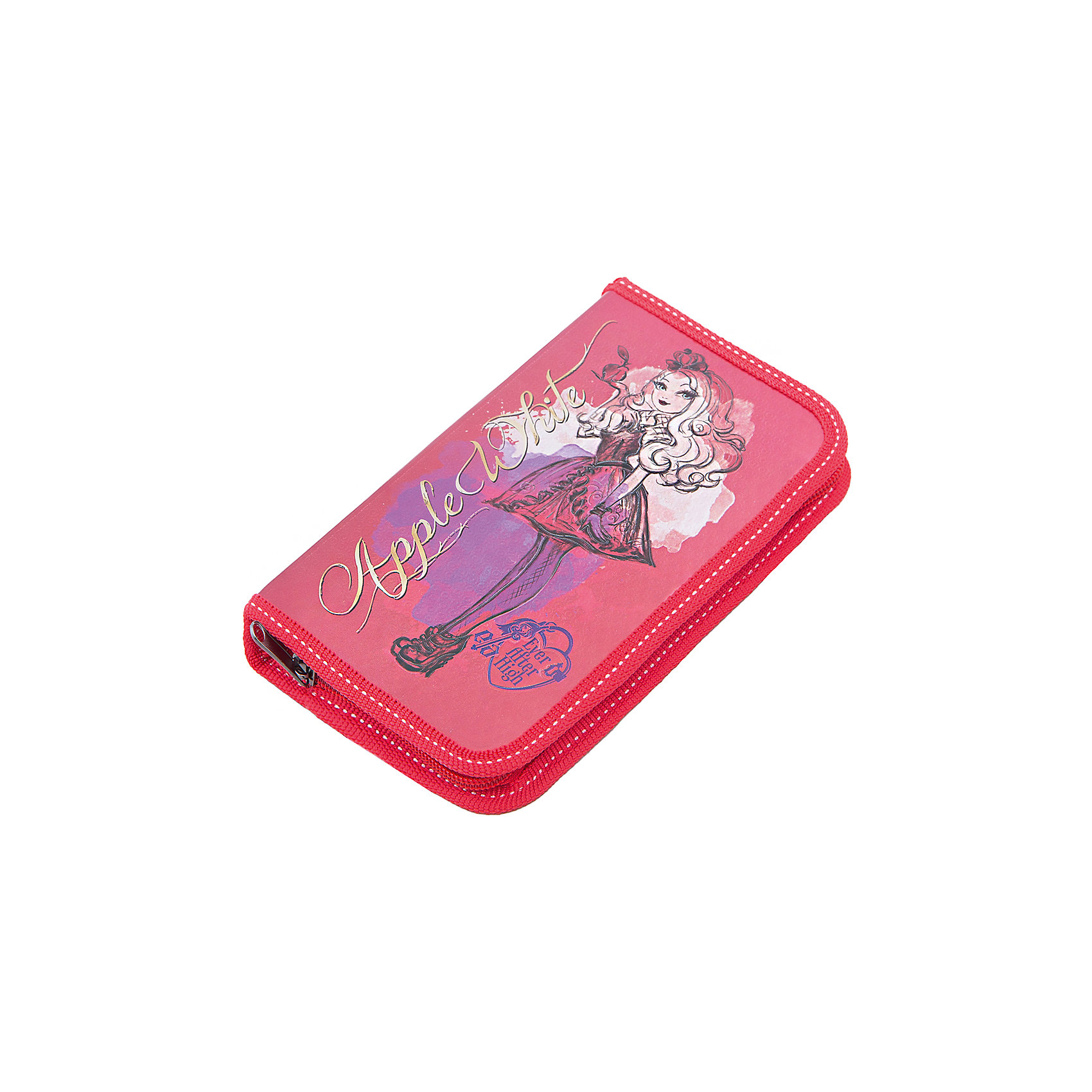 Пенал средний Ever After High, Mattel Пенал средний Ever After High, MattelEver after High<br>Школьный пенал - одна из самых важных вещей для успешной учебы ребенка. Пенал средний, двухстворчатый, жесткий, ламинированный, на молнии, без наполнения. Внутри предусмотрены крепления для канцелярских принадлежностей. Серия лицензионных дизайнов EVER AFTER HIGH Mattel придется по вкусу ученицам младшей школы.<br><br>Ширина мм: 195<br>Глубина мм: 27<br>Высота мм: 115<br>Вес г: 89<br>Возраст от месяцев: 48<br>Возраст до месяцев: 96<br>Пол: Женский<br>Возраст: Детский<br>SKU: 5525055