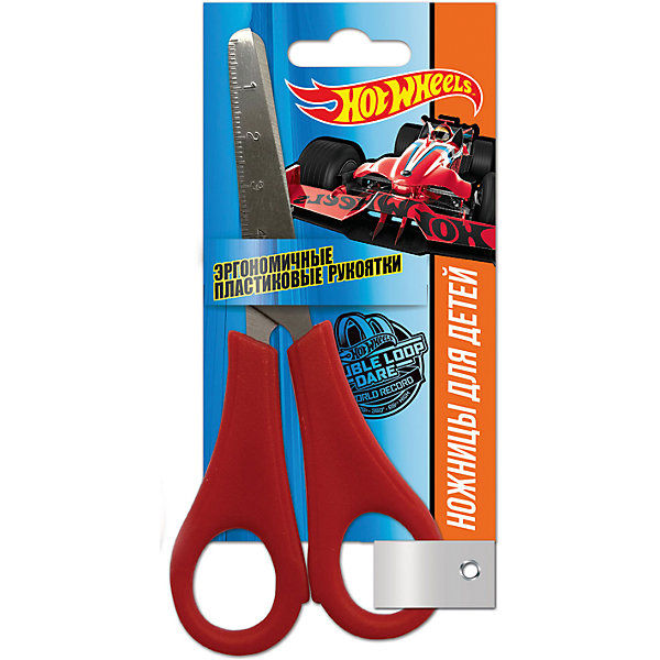 Детские ножницы 13 см, с блистером Hot Wheels, Mattel Детские ножницы 13 см, с блистером Hot Wheels, MattelШкольные аксессуары<br>Детские ножницы 13 см, с блистером. Блистер открытый. Можно проверить работу ножниц не доставая из упаковки. Пластиковые ручки, безопасно скругленные лезвия, с дизайном Mattel Hot Wheels<br><br>Ширина мм: 15<br>Глубина мм: 1<br>Высота мм: 70<br>Вес г: 26<br>Возраст от месяцев: 36<br>Возраст до месяцев: 144<br>Пол: Мужской<br>Возраст: Детский<br>SKU: 5525063