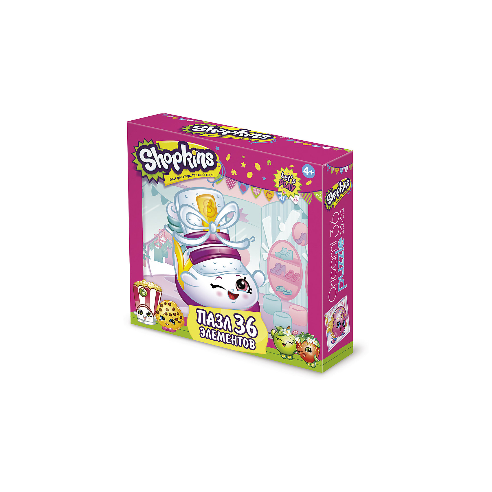Пазл Sneaky Wedge, Shopkins, Origami Пазл Sneaky Wedge, Shopkins, OrigamiПазлы для малышей<br>Пазл 36 элементов. Комплектность: поле (220х220). Рекомендованный возраст 3+.<br><br>Ширина мм: 150<br>Глубина мм: 45<br>Высота мм: 150<br>Вес г: 100<br>Возраст от месяцев: 36<br>Возраст до месяцев: 72<br>Пол: Унисекс<br>Возраст: Детский<br>SKU: 5528418