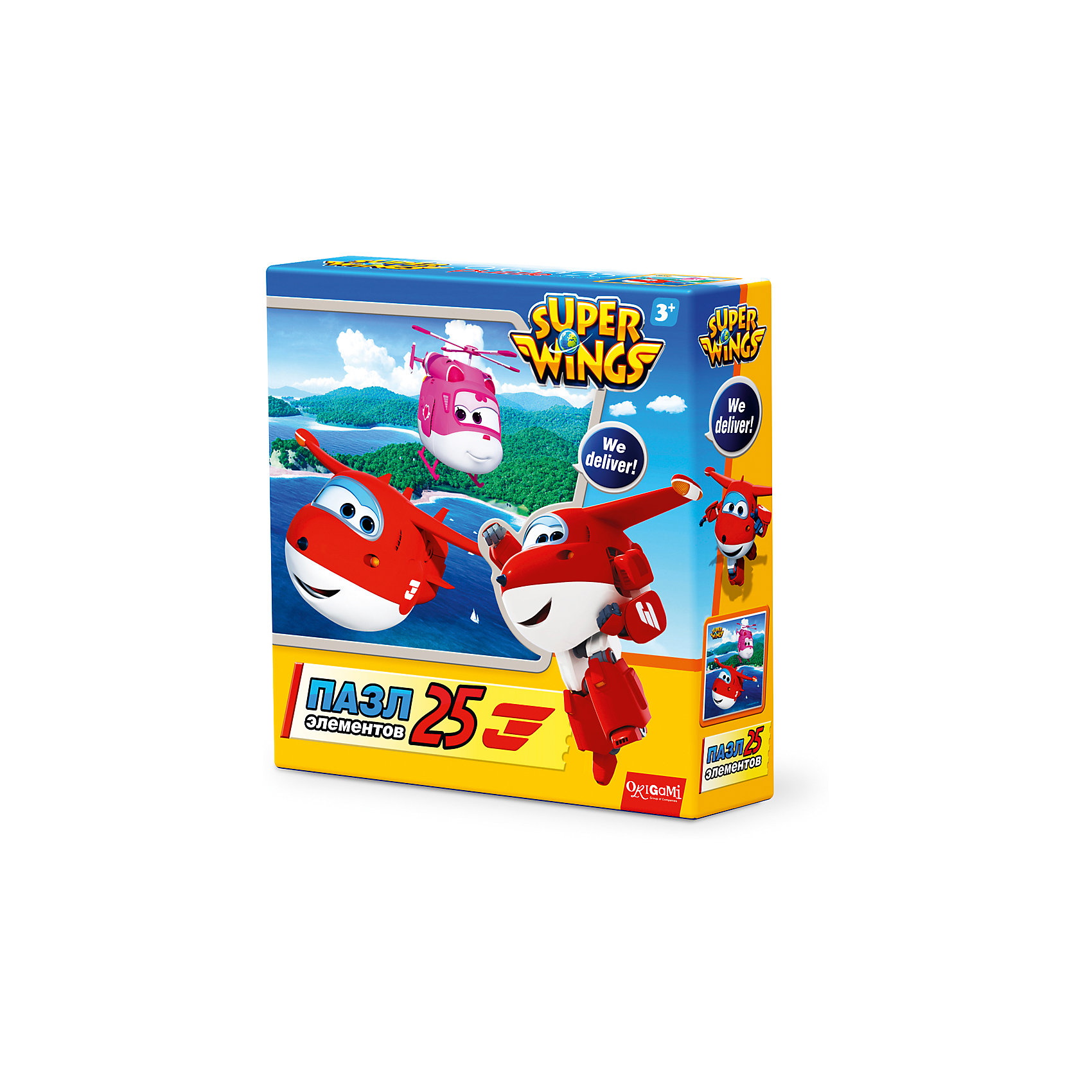 Пазл На островах, Super Wings, Origami Пазл На островах, Super Wings, OrigamiПазлы для малышей<br>Пазл На островах, Super Wings, Origami<br><br>Характеристики:<br><br>• Количество деталей: 25 шт.<br>• Размер упаковки: 15х4,5х15 см.<br>• Размер готовой картинки: 21х21 см.<br>• Состав: картон<br>• Вес: 100 г.<br>• Для детей в возрасте: от 3 лет<br>• Страна производитель: Россия<br><br>Лицензионный пазл с оригинальным дизайном соответствует высоким стандартам, которые подтверждены сертификатами качества. Пазл отлично собирается, благодаря чётким разделениям частей по цвету сборка этого пазла не будет сложной. Закончив сборку вы можете склеить кусочки превратив пазл в красивую картину, или можете разобрать его и снова собрать позже.<br><br>Пазл На островах, Super Wings, Origami можно купить в нашем интернет-магазине.<br><br>Ширина мм: 150<br>Глубина мм: 45<br>Высота мм: 150<br>Вес г: 100<br>Возраст от месяцев: 36<br>Возраст до месяцев: 72<br>Пол: Унисекс<br>Возраст: Детский<br>SKU: 5528428