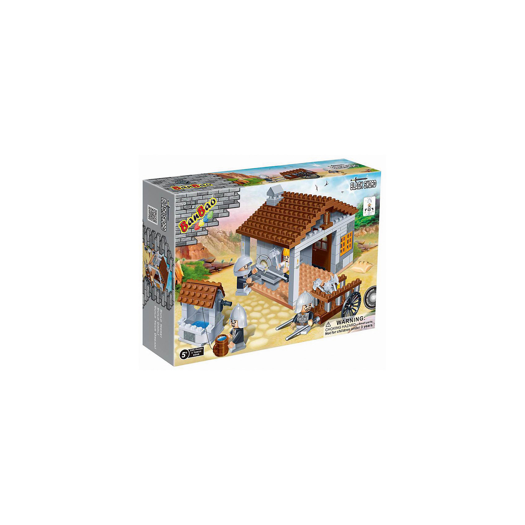 Конструктор Кузница, 235 дет., BanBao Конструктор Кузница, 235 дет., BanBaoПластмассовые конструкторы<br>Конструктор Кузница, 235 деталей, 33х24х7см Banbao (Банбао)<br><br>Ширина мм: 330<br>Глубина мм: 240<br>Высота мм: 70<br>Вес г: 569<br>Возраст от месяцев: 60<br>Возраст до месяцев: 1188<br>Пол: Мужской<br>Возраст: Детский<br>SKU: 5528529