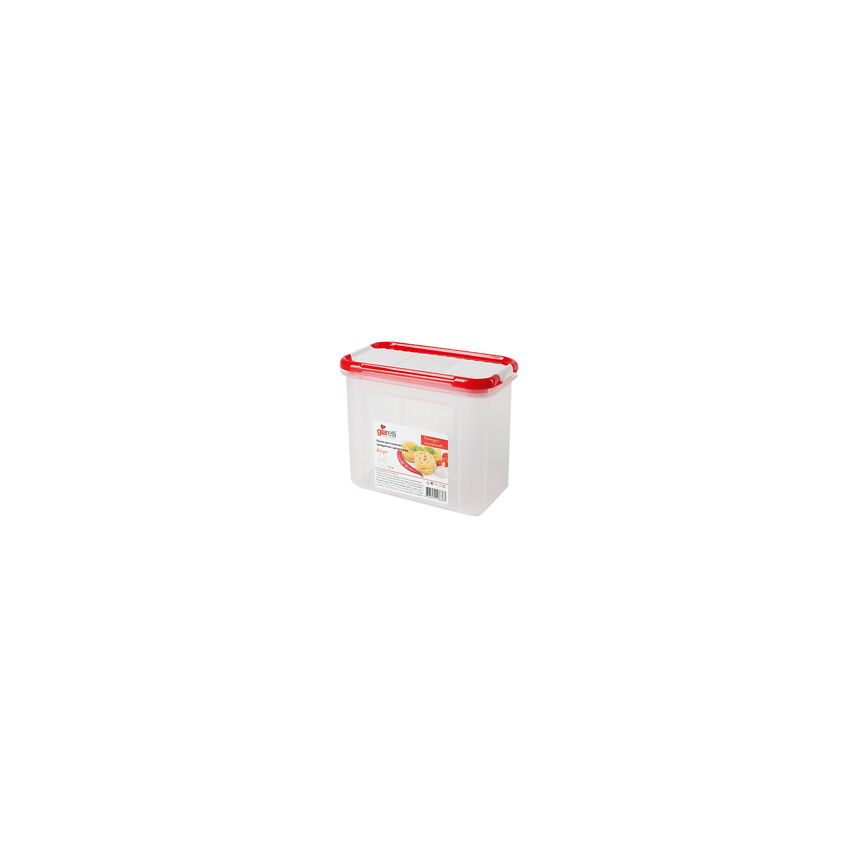Банка для сыпучих продуктов с дозатором Krupa 1 л, Giaretti Банка для сыпучих продуктов с дозатором Krupa 1 л, GiarettiПосуда<br>Банка для сыпучих продуктов с дозатором Krupa 1 л, Giaretti<br><br>Характеристики:<br><br>• Материал: пластик<br>• В комплекте: 1 штука<br>• Объем: 1 литр<br>• Используется: для сыпучих продуктов<br><br>Банки данной серии снабжены плотной крышкой, благодаря чему в них удобно хранить даже специи, ведь они не пропускают запаха. Так же банка может использоваться для хранения сыпучих продуктов - круп, сахара, макарон и тд. Благодаря тому, что изделие изготовлено из высококачественного пищевого пластика, оно не влияет на вкус и запах хранящихся продуктов, а удобная форма позволят хранить не использующиеся банки, ставя их друг в друга для экономии пространства. Банка оснащена дозатором для высыпания. <br><br>Банка для сыпучих продуктов с дозатором Krupa 1 л, Giaretti можно купить в нашем интернет-магазине.<br><br>Ширина мм: 172<br>Глубина мм: 88<br>Высота мм: 133<br>Вес г: 156<br>Возраст от месяцев: 216<br>Возраст до месяцев: 1188<br>Пол: Унисекс<br>Возраст: Детский<br>SKU: 5545631