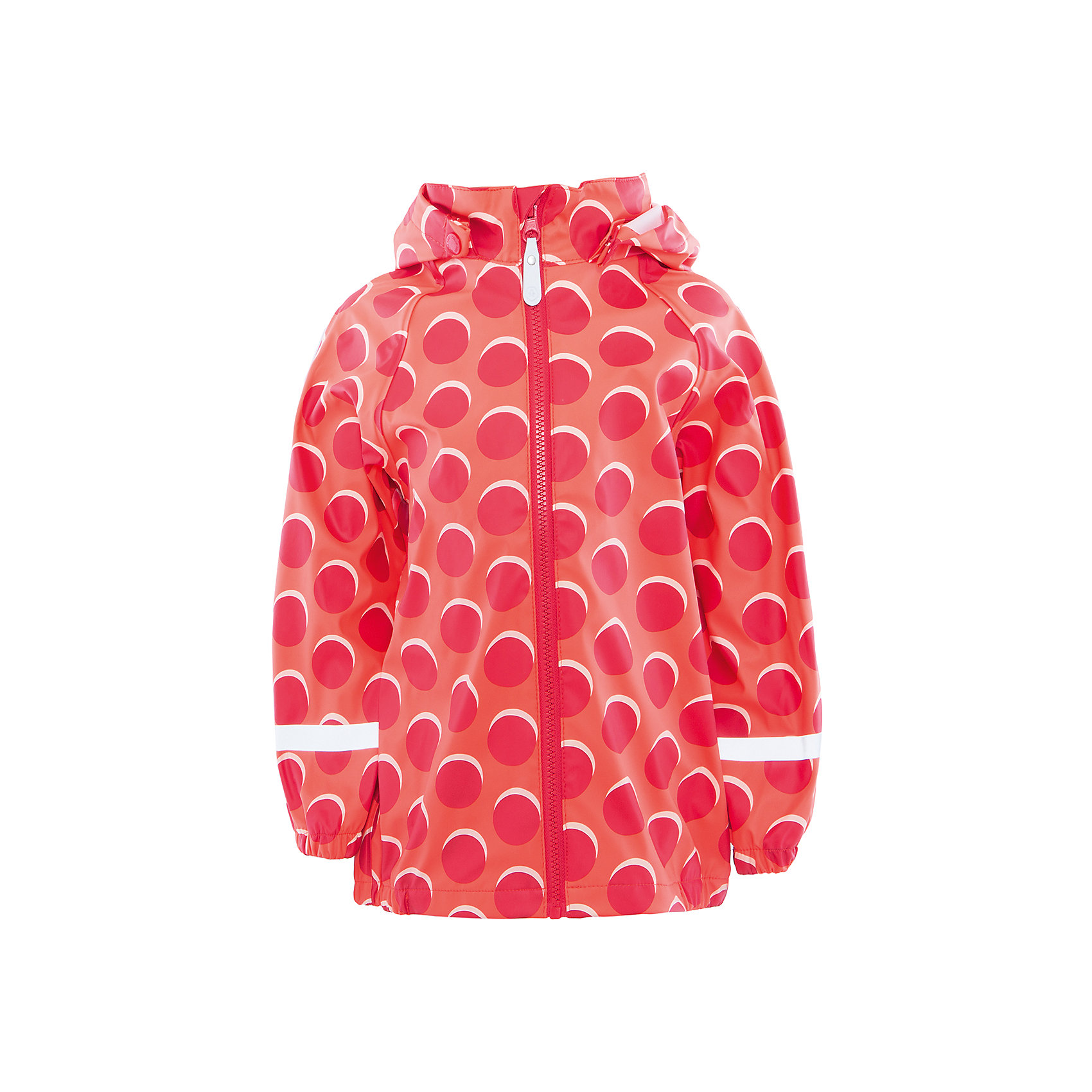 Куртка непромокаемая для девочки Color Kids Куртка непромокаемая для девочки Color KidsВерхняя одежда<br>Характеристики товара:<br><br>• цвет: красный<br>• состав: 50 % полиэстер, 50% полиуретан<br>• без утеплителя<br>• эластичные манжеты<br>• водоотталкивающая <br>• ветрозащитная <br>• светоотражающие детали<br>• застежка: молния<br>• капюшон отстегивается<br>• защита подбородка<br>• температурный режим: +10 до +20<br>• страна производства: Китай<br>• страна бренда: Дания<br><br>Эта симпатичная и удобная куртка сделана из непромокаемого легкого материала, поэтому отлично подойдет для дождливой погоды в весенне-летний сезон. <br><br>Она комфортно сидит и обеспечивает ребенку необходимое удобство. Очень стильно смотрится. Отличный вариант качественной одежды от проверенного производителя!<br><br>Куртку для девочки от датского бренда Color Kids (Колор кидз) можно купить в нашем интернет-магазине.<br><br>Ширина мм: 356<br>Глубина мм: 10<br>Высота мм: 245<br>Вес г: 519<br>Цвет: красный<br>Возраст от месяцев: 24<br>Возраст до месяцев: 36<br>Пол: Женский<br>Возраст: Детский<br>Размер: 98,104,110,116,122,128<br>SKU: 5557332