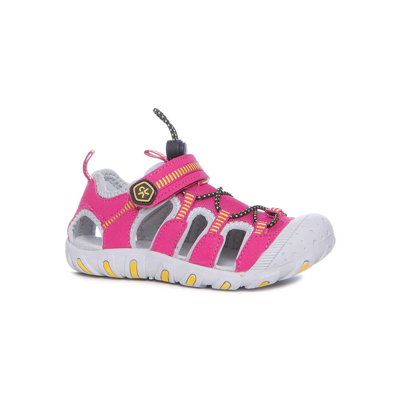 Сандалии для девочки Color Kids Сандалии для девочки Color KidsСандалии<br>Характеристики товара:<br><br>• цвет: розовый<br>• состав: текстиль, полиуретан<br>• застежка: липучка, шнуровка<br>• тип сандалей: закрытые<br>• полнота регулируется застежками<br>• спортивный стиль<br>• страна производства: Китай<br>• страна бренда: Дания<br><br>Эти стильные и удобные сандалии сделаны из прочного и легкого материала, поэтому отлично подойдут для теплой погоды в весенне-летний сезон. <br><br>Они комфортно сидят и обеспечивает ребенку необходимое удобство. <br><br>Подарите своем у ребенку модную и комфортную одежду от известного бренда!<br><br>Сандалии от датского бренда Color Kids (Колор кидз) можно купить в нашем интернет-магазине.<br><br>Ширина мм: 219<br>Глубина мм: 154<br>Высота мм: 121<br>Вес г: 343<br>Цвет: розовый<br>Возраст от месяцев: 132<br>Возраст до месяцев: 144<br>Пол: Женский<br>Возраст: Детский<br>Размер: 35,28,29,30,31,32,33,34<br>SKU: 5557354