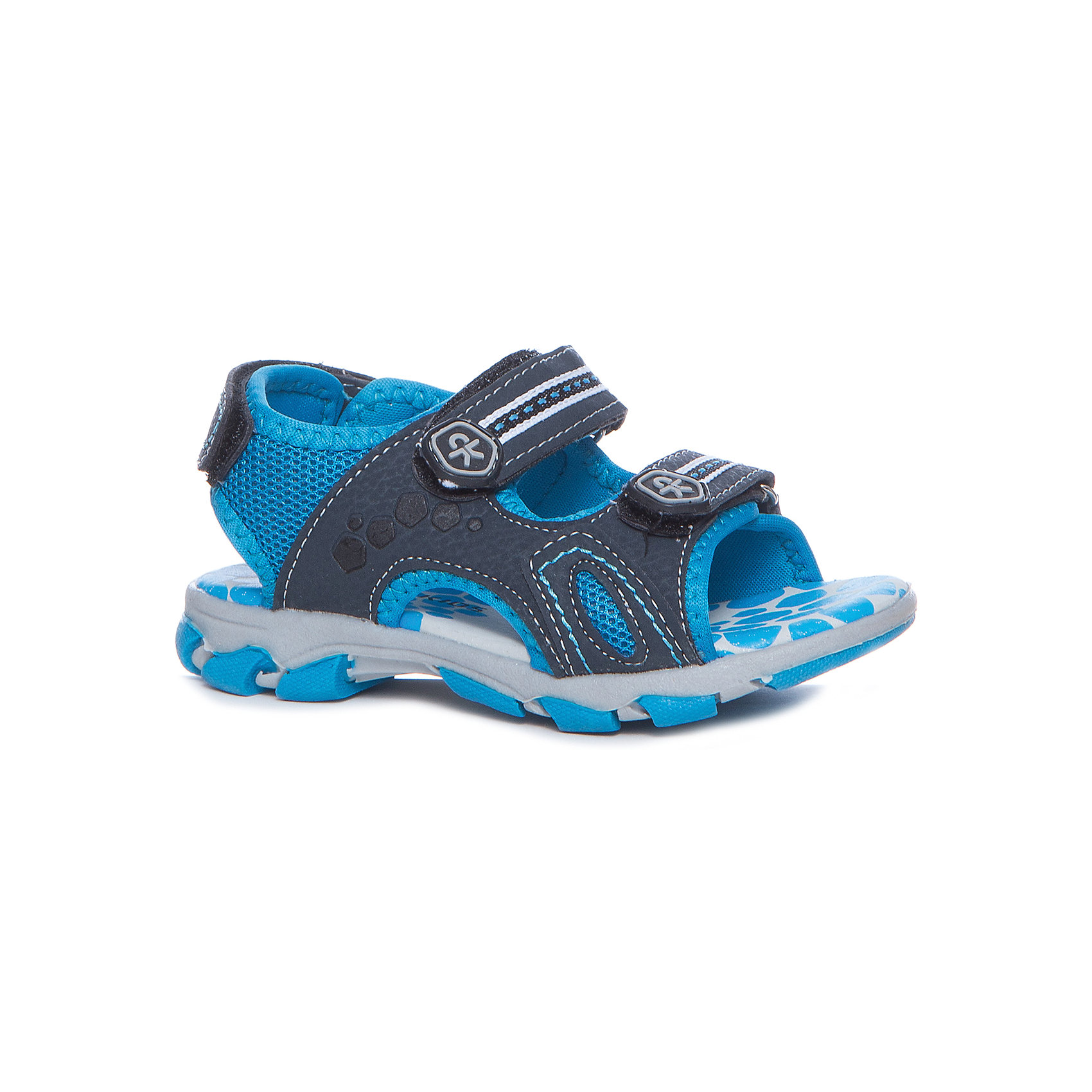 Сандалии Color Kids Сандалии Color KidsСандалии<br>Характеристики товара:<br><br>• цвет: голубой<br>• материал верха: текстиль<br>• стелька: натуральная кожа<br>• застежка: липучка<br>• яркие элементы<br>• полнота регулируется липучками<br>• страна производства: Китай<br>• страна бренда: Дания<br><br>Эти стильные и удобные сандалии сделаны из прочного и легкого материала. <br><br>Отлично подойдут для теплой погоды в весенне-летний сезон. <br><br>Отличный вариант качественной обуви от проверенного производителя!<br><br>Сандалии для девочки от датского бренда Color Kids (Колор кидз) можно купить в нашем интернет-магазине.<br><br>Ширина мм: 219<br>Глубина мм: 154<br>Высота мм: 121<br>Вес г: 343<br>Цвет: голубой<br>Возраст от месяцев: 108<br>Возраст до месяцев: 120<br>Пол: Унисекс<br>Возраст: Детский<br>Размер: 33,26,27,28,34,35,29,30,31,32<br>SKU: 5557363