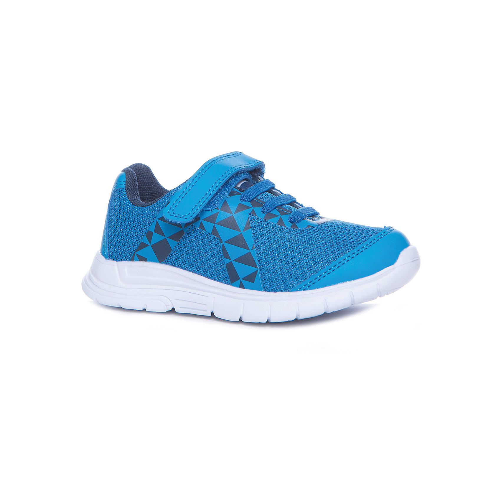 Кроссовки Color Kids Кроссовки Color KidsКроссовки<br>Характеристики товара:<br><br>• цвет: голубой<br>• материал верха: текстиль, ИК<br>• подошва: ТПР, ЭВА<br>• застежка: липучка<br>• яркие <br>• эластичная шнуровка <br>• защита носка и пятки<br>• сезон: демисезон<br>• температурный режим: +10 до +20<br>• страна производства: Китай<br>• страна бренда: Дания<br><br>Эти стильные и удобные кроссовки сделаны из прочного и легкого материала, поэтому отлично подойдут для теплой погоды в весенне-летний сезон. <br><br>Модель подойдет длязанятий спортом на открытом воздухе или в зале.<br><br>Одежду и обувь от датского бренда Color Kids уже успели оценить многие потребители по всему миру! <br><br>Подарите своем у ребенку модную и комфортную одежду от известного бренда!<br><br>Кроссовки для девочки от датского бренда Color Kids (Колор кидз) можно купить в нашем интернет-магазине.<br><br>Ширина мм: 250<br>Глубина мм: 150<br>Высота мм: 150<br>Вес г: 250<br>Цвет: голубой<br>Возраст от месяцев: 108<br>Возраст до месяцев: 120<br>Пол: Унисекс<br>Возраст: Детский<br>Размер: 33,26,27,28,29,30,31,32<br>SKU: 5557397