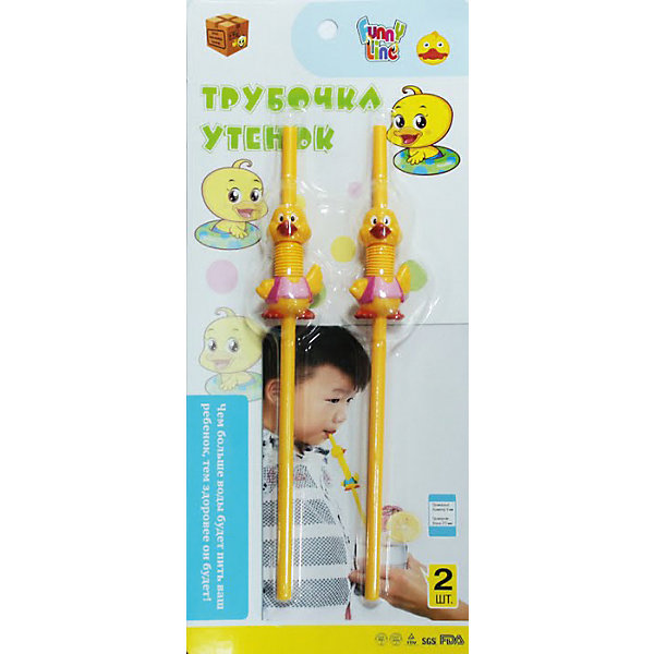 Трубочка Утенок, 2шт., Funny Line Трубочка Утенок, 2шт., Funny LineТрубочки для коктейлей<br>Характеристики:<br><br>• Предназначение: для напитков<br>• Материал: пластик<br>• Комплектация: 2 трубочки<br>• Размеры упаковки (Д*Ш*В): 3*14*31,5 см<br>• Вес в упаковке: 67 г<br>• Упаковка: блистер на картонной подложке<br><br>Трубочка для напитков изготовлена из мягкого, экологически безопасного пластика, не имеет запаха. Выполнена в оригинальной форме: на трубочке имеется фигурка утенка, шея которого вытягивается при расправлении изделия. Такие трубочки станут стильными аксессуарами для детского праздника или тематической вечеринки!<br><br>Трубочку Утенок, 2шт., Funny Line можно купить в нашем интернет-магазине.<br><br>Ширина мм: 30<br>Глубина мм: 140<br>Высота мм: 315<br>Вес г: 67<br>Возраст от месяцев: 36<br>Возраст до месяцев: 2147483647<br>Пол: Унисекс<br>Возраст: Детский<br>SKU: 5557469