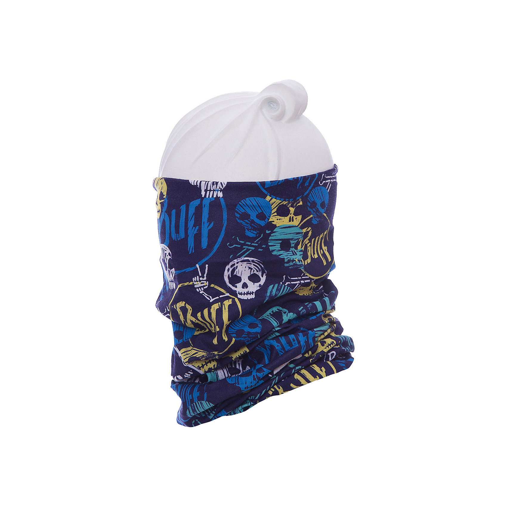 Бандана BUFF Бандана BUFFГоловные уборы<br>Бандана BUFF <br>Многофункциональный и легкий детский BUFF. Дышащий материал Coolmax Extreme превосходно охлаждает в жаркую погоду и блокирует 95% вредных ультрафиолетовых лучей. <br><br>Особенности:<br><br>- бесшовная технология<br>- Coolmax Extreme - дышащий материал для активного образа жизни и профессионального спорта <br>- 95% УФ-защита<br>- воздухопроницаемость и контроль влажности<br>- Polygiene® препятствует размножению бактерий и предотвращает появление запахов<br>- 100% полиэстер<br>Состав:<br>Полиэстер 100%<br><br>Ширина мм: 89<br>Глубина мм: 117<br>Высота мм: 44<br>Вес г: 155<br>Цвет: черный<br>Возраст от месяцев: 84<br>Возраст до месяцев: 1188<br>Пол: Унисекс<br>Возраст: Детский<br>Размер: one size<br>SKU: 5568815