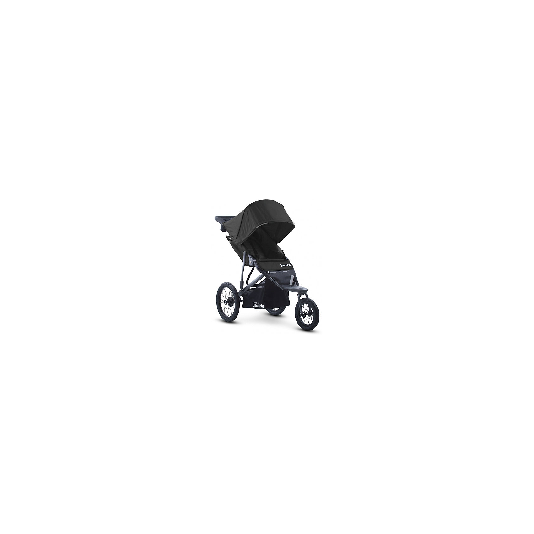 Прогулочная коляска Joovy Zoom 360 Ultralight, черный Прогулочная коляска Joovy Zoom 360 Ultralight, черныйПрогулочные коляски<br>Характеристики товара:<br><br>• возраст от 3 месяцев;<br>• плавно регулируемая ременным механизмом спинка до положения в 160 градусов;<br>• большой капюшон для защиты от непогоды и солнечных лучей;<br>• смотровое окошко на капюшоне;<br>• практичный столик-органайзер с подстаканником и отделением на молнии для ключей или телефона;<br>• сетчатый кармашек с внутренней стороны сидения;<br>• 5-ти точечные ремни безопасности;<br>• светоотражающие элементы для видимости в темное время суток;<br>• материал: полиэстер с водоотталкивающей пропиткой и защитой от УФ-лучей.<br><br>Прогулочная коляска Joovy Zoom 360 Ultralight черная — отличный вариант для родителей, ведущих активный образ жизни. С ней можно отправиться не только на прогулку в парк, но и на природу, в путешествие, в поход и даже заниматься бегом. Коляска отличается проходимостью и хорошей маневренностью. Просторное сидение обеспечит малышу комфортную прогулку. Капюшон надежно защитит от дождя и палящего солнца. Для родителей предусмотрен удобный аксессуар на ручке — столик с 2 подстаканниками и небольшим отсеком на молнии для мелочей. Ручка родителей обтянута противоскользящим материалом. Хорошая проходимость достигается благодаря большим задним надувным колесам.<br><br>Шасси коляски:<br><br>• прочная рама из авиационного алюминия;<br>• тип складывания: книжка;<br>• диаметр переднего колеса 30 см, задних колес 40 см;<br>• тип колес: надувные;<br>• переднее поворотное колесо с возможностью блокировки;<br>• ширина колесной базы 63,5 см;<br>• стояночный тормоз;<br>• пружинные амортизаторы;<br>• вместительная корзина для покупок.<br><br>Размер коляски в разложенном виде 137х117х63,5 см<br>Размер коляски в сложенном виде 86х63,5х48 см<br>Вес коляски 11,5 кг<br>Размер упаковки 86х63,5х48 см<br>Вес упаковки 11,5 кг<br><br>Комплектация:<br><br>• прогулочный блок;<br>• органайзер;<br>• насос;<br>• инструкция.<br><br>Прогулочную коляску Joovy Zoom 360 Ultralight черную можно приобрести в нашем интернет-магазине.<br><br>Ширина мм: 860<br>Глубина мм: 635<br>Высота мм: 480<br>Вес г: 11500<br>Возраст от месяцев: 0<br>Возраст до месяцев: 36<br>Пол: Унисекс<br>Возраст: Детский<br>SKU: 5572080