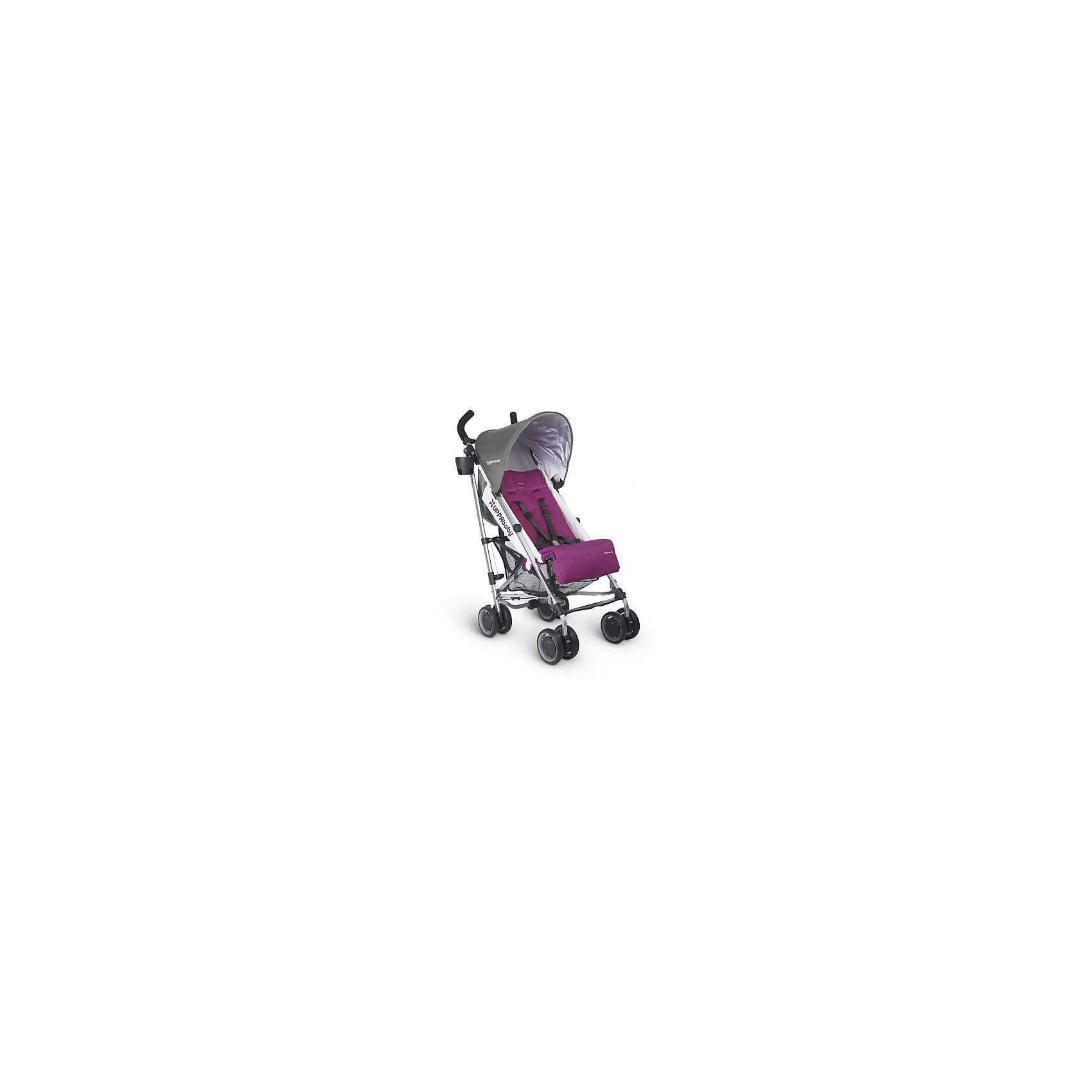 Коляска-трость UPPAbaby G-luxe, фиолетовый Коляска-трость UPPAbaby G-luxe, фиолетовыйКоляски-трости<br>Характеристики товара:<br><br>• возраст от 6 месяцев;<br>• регулируемый наклон спинки в 4 положениях;<br>• большой капюшон для защиты от непогоды;<br>• дополнительный солнцезащитный козырек на капюшоне с УФ-защитой;<br>• регулируемая подножка;<br>• мягкий съемный внутренний матрасик на сидении из влагонепроницаемого материала;<br>• регулируемые 5-ти точечные ремни безопасности;<br>• подстаканник, который можно крепить с любой стороны;<br>• материал: полиэстер с водоотталкивающей пропиткой.<br><br>Коляска-трость UppaBaby G-Luxe фиолетовая — легкая и маневренная коляска, которая отлично подойдет для прогулок по городу, парку, походов в торговый центр, поездок на природу и путешествий. Большой капюшон надежно защитит от дождя, а дополнительный козырек с УФ-защитой спасет от палящего солнца. Спинка и подножка регулируются, что позволяет подобрать для малыша оптимальное положение во время прогулки. Ручки родителей обтянуты противоскользящим материалом. В комплекте удобный ремень для переноски коляски в сложенном виде.<br><br>Шасси коляски:<br><br>• облегченная алюминиевая рама;<br>• тип складывания: трость;<br>• все колеса сдвоенные, передние поворотные с блокировкой;<br>• диаметр колес 15 см;<br>• тип колес: пластиковые;<br>• ширина колесной базы 48 см;<br>• стояночный тормоз-педаль;<br>• пружинные амортизаторы на всех колесах;<br>• вместительная сетчатая корзина для покупок;<br>• максимальная нагрузка на корзину 4,5 кг.<br><br>Размер коляски в разложенном виде 48х84х108 см<br>Размер коляски в сложенном виде 30х108х21,5 см<br>Вес коляски 6,8 кг<br>Размер упаковки 108х41х36 см<br>Вес упаковки 6,8 кг<br><br>Комплектация:<br><br>• прогулочный блок;<br>• подстаканник;<br>• ремень для переноски;<br>• вкладыш;<br>• инструкция.<br><br>Коляску-трость UppaBaby G-Luxe фиолетовую можно приобрести в нашем интернет-магазине.<br><br>Ширина мм: 360<br>Глубина мм: 410<br>Высота мм: 1080<br>Вес г: 6000<br>Возраст от месяцев: 0<br>Возраст до месяцев: 36<br>Пол: Унисекс<br>Возраст: Детский<br>SKU: 5572083