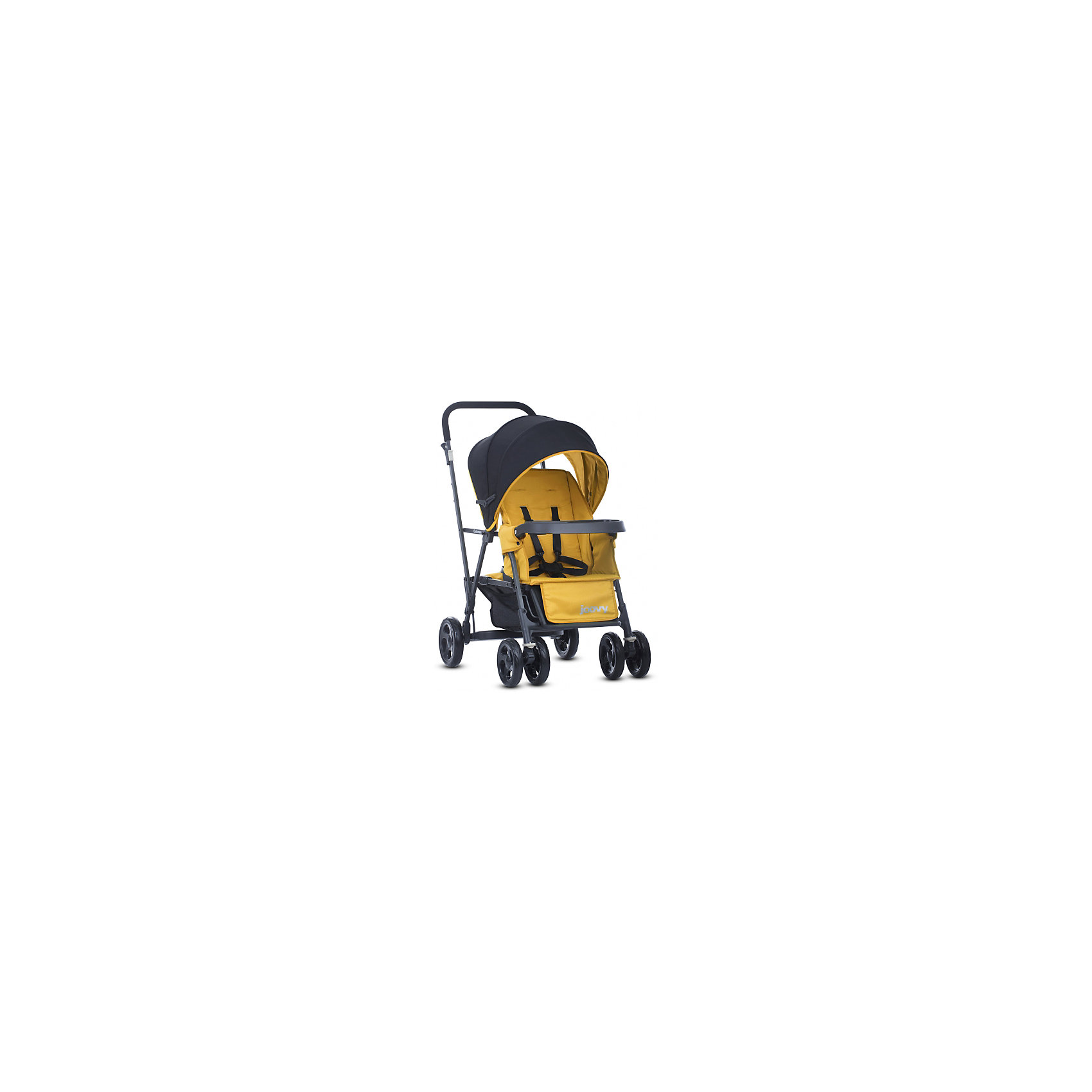 Прогулочная коляска для двойни Joovy Caboose Graphite, желтый Прогулочная коляска для двойни Joovy Caboose Graphite, желтыйПрогулочные коляски<br>Характеристики товара:<br><br>• возраст от 3 месяцев для основного сидения, от 2,5 лет для второго сидения;<br>• регулируемый наклон спинки основного сидения в 2 позициях;<br>• регулируемое по глубине второе сидение;<br>• защитный столик-бампер с подстаканниками;<br>• смотровое окошко на капюшоне;<br>• регулируемая металлическими скобами подножка;<br>• 5-ти точечные ремни безопасности основного сидения;<br>• 3-точечные ремни безопасности на втором сидении;<br>• возможность установки специального полноценного сидения на коляску для второго ребенка (приобретается отдельно);<br>• материал: полиэстер.<br><br>Прогулочная коляска для двойни Joovy Caboose Graphite — удобная коляска, которая предназначена для детей-погодок. Она оборудована основным сидением для малыша помладше, а для ребенка постарше предусмотрено небольшое сидение без спинки с большой подставкой. Спинка основного сидения и подножка регулируются. На шасси можно установить при помощи ремешков и адаптера автокресло (приобретается отдельно).<br><br>Шасси коляски:<br><br>• прочная алюминиевая рама;<br>• тип складывания: книжка;<br>• передние колеса сдвоенные, задние одинарные;<br>• передние колеса поворотные с блокировкой;<br>• диаметр передних колес 17 см, задних 20 см;<br>• тип колес: полиуретановые;<br>• ширина колесной базы 55 см;<br>• стояночный тормоз;<br>• амортизаторы на передних колесах;<br>• вместительная сетчатая корзина для покупок.<br><br>Размер коляски в разложенном виде 105х94х55 см<br>Размер коляски в сложенном виде 105х55х27 см<br>Вес коляски 12 кг<br>Размер упаковки 105х55х27 см<br>Вес упаковки 13,5 кг<br><br>Комплектация:<br><br>• основное сидение;<br>• сидение для второго ребенка<br>• бампер-столик;<br>• адаптер для автокресла;<br>• инструкция.<br><br>Прогулочную коляску для двойни Joovy Caboose Graphite можно приобрести в нашем интернет-магазине.<br><br>Ширина мм: 550<br>Глубина мм: 270<br>Высота мм: 1050<br>Вес г: 13500<br>Возраст от месяцев: 0<br>Возраст до месяцев: 36<br>Пол: Унисекс<br>Возраст: Детский<br>SKU: 5572091