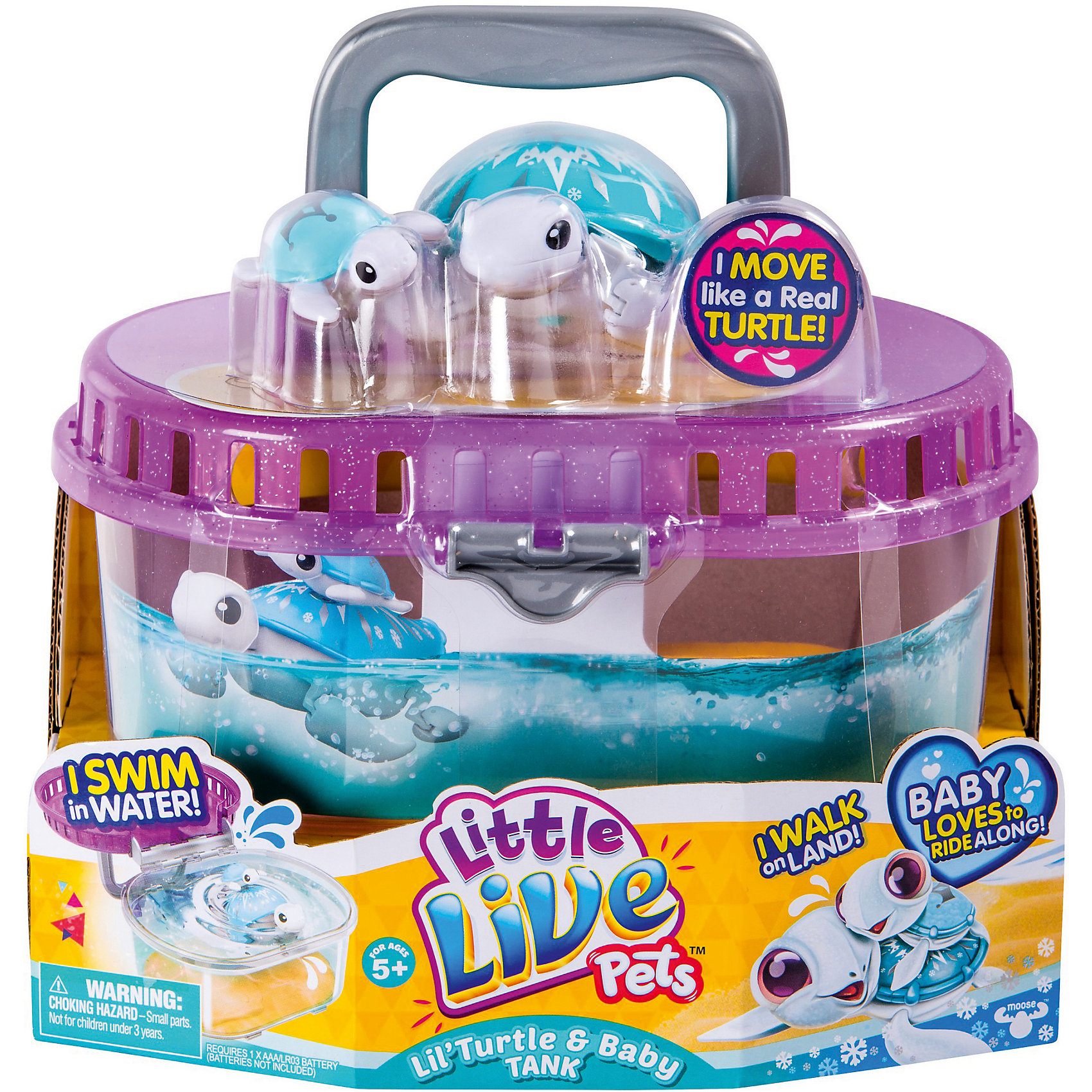 Черепашка с малышом в аквариуме, Little Live Pets, Moose Черепашка с малышом в аквариуме, Little Live Pets, MooseИнтерактивные животные<br><br><br>Ширина мм: 235<br>Глубина мм: 180<br>Высота мм: 205<br>Вес г: 67<br>Возраст от месяцев: 60<br>Возраст до месяцев: 2147483647<br>Пол: Унисекс<br>Возраст: Детский<br>SKU: 5578478