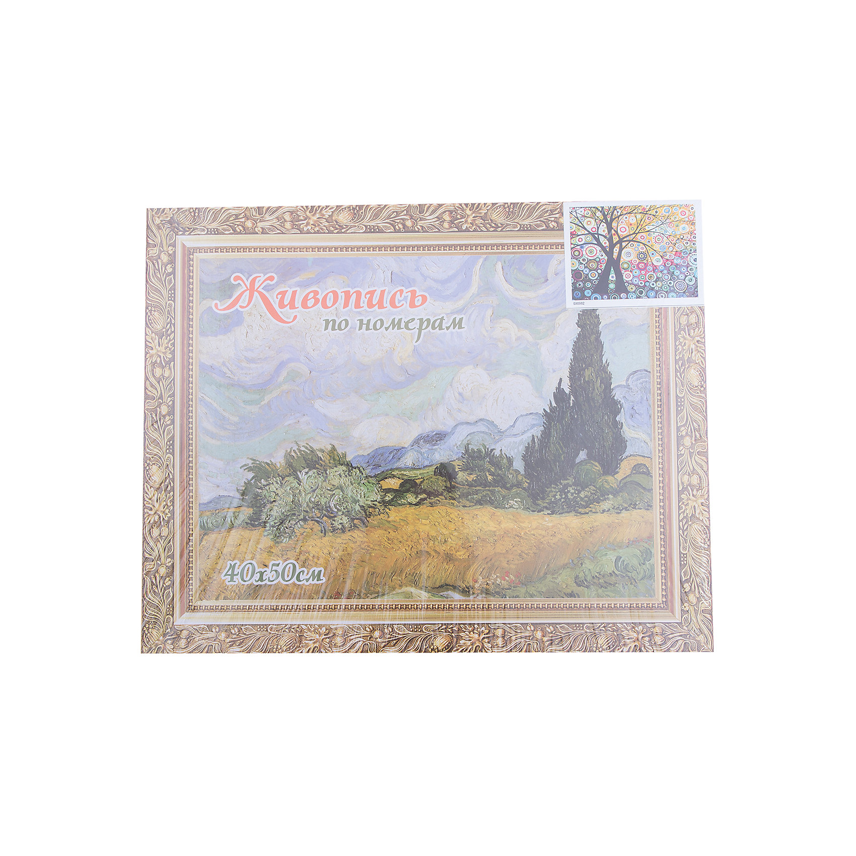 Роспись по номерам Классика, 40*50 см Роспись по номерам Классика, 40*50 смПоследняя цена<br>Характеристики:<br><br>• Предназначение: для занятий художественным творчеством <br>• Тематика: Природа<br>• Уровень сложности: средний<br>• Материал: дерево, бумага, акрил, пластик<br>• Комплектация: холст на подрамнике, кисти – 3 шт., акриловые краски, крепеж для картины, инструкция<br>• Размеры готовой картины (Ш*В): 50*40 см<br>• Размеры (Д*Ш*В): 42*52*2,5 см<br>• Вес: 500 г <br>• Упаковка: картонная коробка<br><br>Роспись по номерам Классика, 40*50 см – это набор для росписи картины акриловыми красками. Набор для творчества состоит из холста, натянутого на подрамник. На холст нанесен принт с контурами элементов и указанием номера красок. В наборе предусмотрены кисточки, акриловые краски и держатель для картины. Уникальность набора заключается в том, что для получения необходимого оттенка краски смешивать не нужно, так как все оттенки предусмотрены в комплектации. На схему нанесено изображение поля на фоне синего неба.<br><br>Роспись по номерам Классика, 40*50 см можно купить в нашем интернет-магазине.<br><br>Ширина мм: 420<br>Глубина мм: 520<br>Высота мм: 25<br>Вес г: 500<br>Возраст от месяцев: 36<br>Возраст до месяцев: 2147483647<br>Пол: Унисекс<br>Возраст: Детский<br>SKU: 5579741