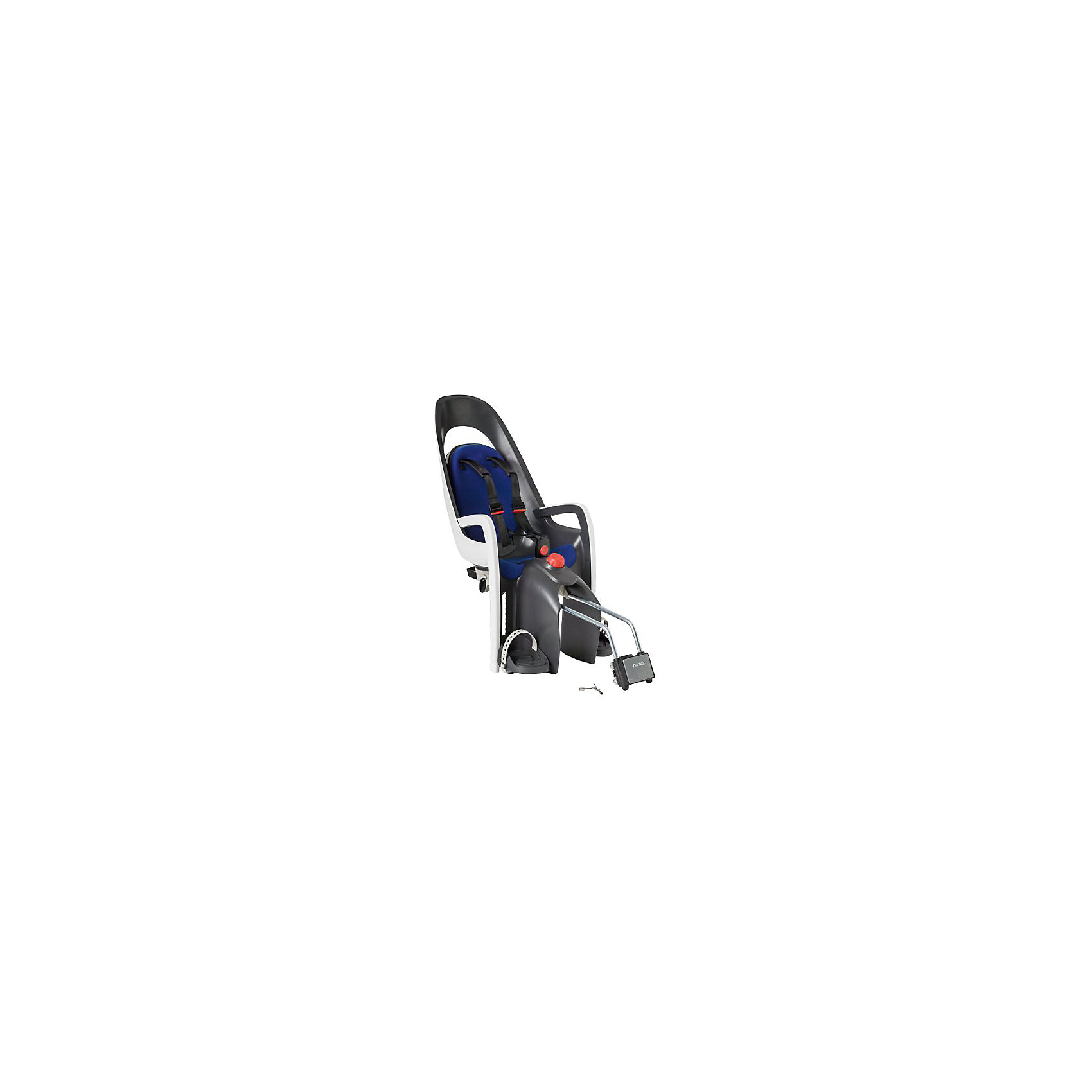 Детское велокресло Caress W/lockable Bracket, Hamax, серый/белый/синий Детское велокресло Caress W/lockable Bracket, Hamax, серый/белый/синийАксеcсуары для велосипедов<br>Характеристики товара:<br><br>• цвет: серый, белый, синий<br>• спинка настраивается по высоте <br>• наклон изменяется в положение сон на 20? <br>• мягкая внутренняя обивка <br>• новая система подножек регулируется одной рукой <br>• новая система ремней безопасности с плечевыми подушечками <br>для облегчения подгонки и большего комфорта <br>• задние светоотражатели для большей безопасности на дорогах <br>• возможность монтажа на велосипед у которого нет багажника <br>• максимальная нагрузка 22 кг. Перевозка детей младше 9 месяцев не рекомендуется. <br>• надёжность и простота подгонки <br>• запирающийся крепёжный кронштейн <br>• страна бренда: Польша<br>• размер: 38,1 x 95 x 29,6 см. <br>• вес: 4,6 кг.<br><br>В модели Caress всё по высшему разряду, и внешний вид, и уровень комфорта. <br><br>Элегантные и современные линии, двусторонний и двухцветный каркас, внутренняя обивка - все эти элементы придают дизайну сиденья особую завершённость.<br><br>Детское велокресло Caress W/lockable Bracket, Hamax, серый/белый/синий можно купить в нашем интернет-магазине.<br><br>Ширина мм: 365<br>Глубина мм: 940<br>Высота мм: 280<br>Вес г: 5000<br>Возраст от месяцев: 9<br>Возраст до месяцев: 48<br>Пол: Унисекс<br>Возраст: Детский<br>SKU: 5582622