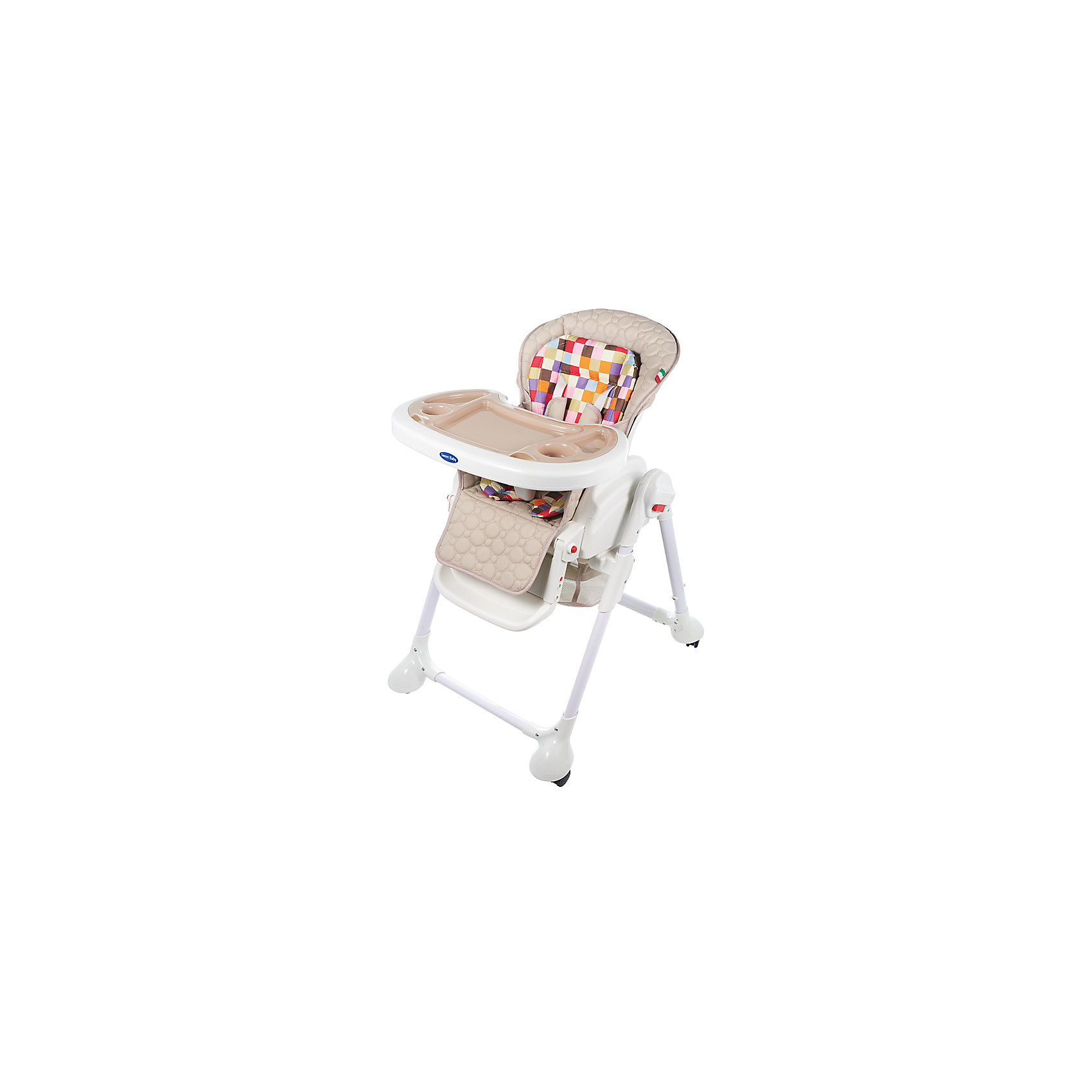 Стульчик для кормления Luxor Multicolor, Sweet Baby, Beige Стульчик для кормления Luxor Multicolor, Sweet Baby, Beigeот рождения<br>Характеристика товара:<br><br>• цвет: Beige (бежевый)<br>• используется в качестве стульчика для кормления или шезлонга для сна<br>• наклон спинки регулируется, устанавливается в горизонтальное положение<br>• регулируемая по высоте спинка (5 уровней)<br>• угол наклона спинки регулируется (3 положения)<br>• регулируемая длина подножки (3 уровня)<br>• чехол из экокожи<br>• яркий вкладыш из мягкой гипоаллергенной ткани (снимается)<br>• сетчато-текстильная корзина для аксессуаров<br>• 5-точечные ремни безопасности с надежным замком и мягкими накладками<br>• 3 позиции глубины и высоты подноса<br>• съемная верхняя накладка на поднос и 2 углубления для посуды<br>• 4 колеса со стоперами<br>• компактные размеры и устойчивость в сложенном виде<br>• возраст: от 0 месяцев<br>• материал рамы: металл, пластик<br>• страна производства: Китай<br>• вес: 15 кг<br>• размер упаковки: 91х30х65 см<br><br>Стульчик для кормления Luxor Multicolor Sweet Baby с уникальной функцией –<br>ручным механизмом качания!<br><br>Компактный стульчик для кормления теперь может быть и кроваткой – Вы сможете заняться любым делом, параллельно убаюкивая своего малыша.<br><br>Стульчик легко перемещается, а это значит, что Вы сможете убаюкать крошку там, где Вам удобно.<br><br>Стульчик для кормления Luxor Multicolor, Sweet Baby, Beige можно купить в нашем интернет-магазине.<br><br>Ширина мм: 640<br>Глубина мм: 910<br>Высота мм: 300<br>Вес г: 17400<br>Возраст от месяцев: 0<br>Возраст до месяцев: 36<br>Пол: Унисекс<br>Возраст: Детский<br>SKU: 5583544