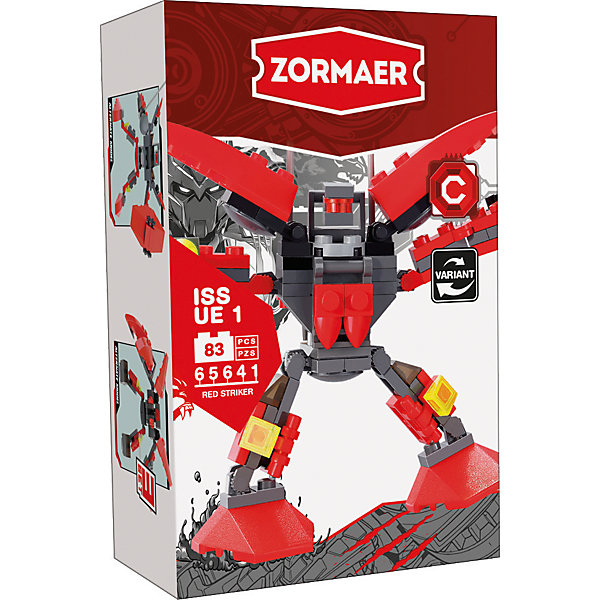 Конструктор Red Striker, 83 детали, Zormaer Конструктор Red Striker, 83 детали, ZormaerПластмассовые конструкторы<br>Характеристики товара:<br><br>• количество деталей: 83<br>• возраст: от 6 лет<br>• материал: пластик<br>• размер упаковки: 9,5х4,5х14,5 см<br>• вес с упаковкой: 50 г<br>• страна бренда: Китай<br>• страна изготовитель: Китай<br><br>Этот конструктор позволяет собрать фигуру внушительного боевого робота. Набор совместим с деталями Lego.<br> <br>Части конструктора изготовлены из высококачественного безопасного для детей пластика. Они хорошо обработаны, отлично скрепляются друг с другом.<br><br>Конструктор «Sea Watch», 83 детали, Zormaer (Зормаер) можно купить в нашем интернет-магазине.<br><br>Ширина мм: 145<br>Глубина мм: 45<br>Высота мм: 95<br>Вес г: 24<br>Возраст от месяцев: 36<br>Возраст до месяцев: 2147483647<br>Пол: Унисекс<br>Возраст: Детский<br>SKU: 5583834