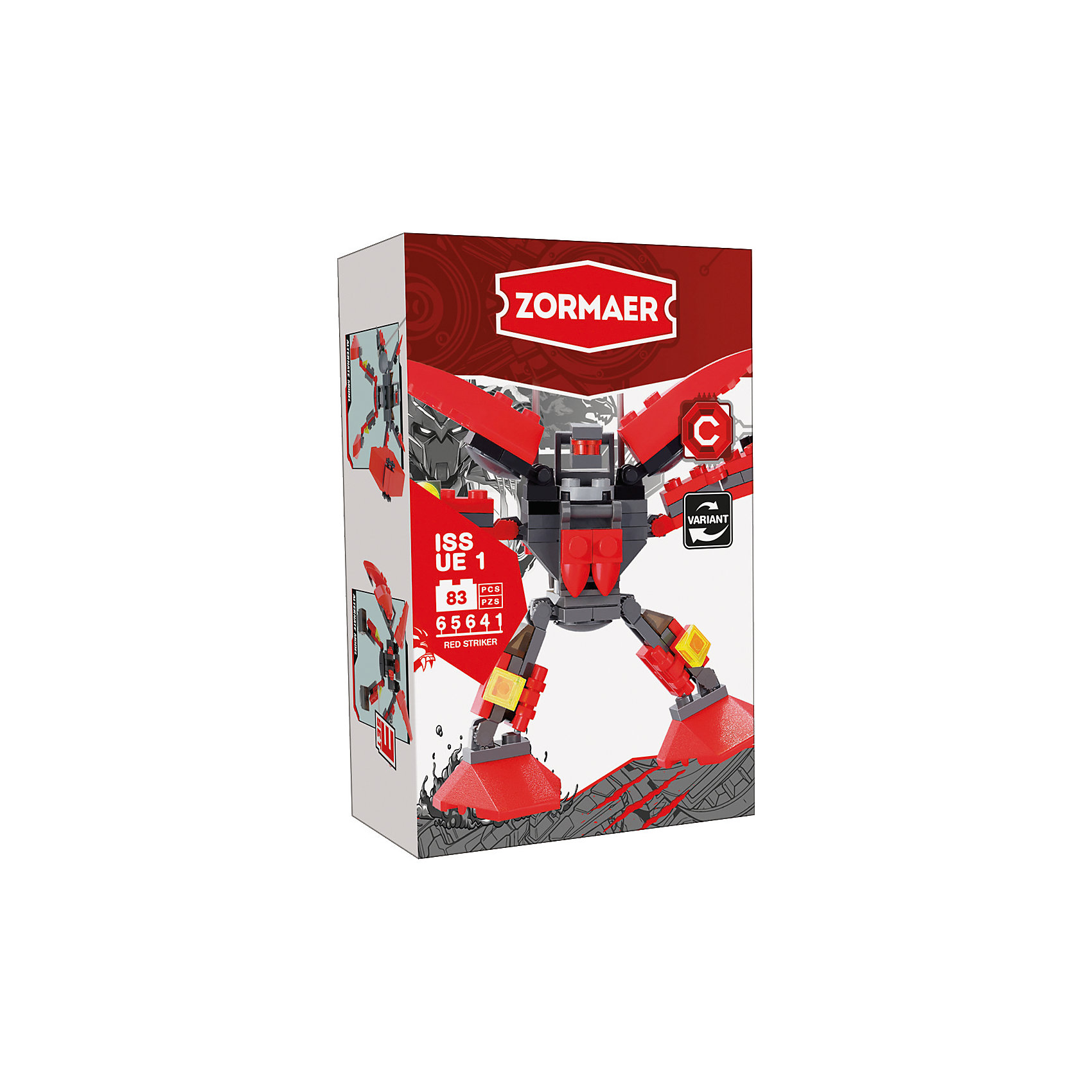 Конструктор Red Striker, 83 детали, Zormaer Конструктор Red Striker, 83 детали, ZormaerПластмассовые конструкторы<br>Характеристики товара:<br><br>• количество деталей: 83<br>• возраст: от 6 лет<br>• материал: пластик<br>• размер упаковки: 9,5х4,5х14,5 см<br>• вес с упаковкой: 50 г<br>• страна бренда: Китай<br>• страна изготовитель: Китай<br><br>Этот конструктор позволяет собрать фигуру внушительного боевого робота. Набор совместим с деталями Lego.<br> <br>Части конструктора изготовлены из высококачественного безопасного для детей пластика. Они хорошо обработаны, отлично скрепляются друг с другом.<br><br>Конструктор «Sea Watch», 83 детали, Zormaer (Зормаер) можно купить в нашем интернет-магазине.<br><br>Ширина мм: 145<br>Глубина мм: 45<br>Высота мм: 95<br>Вес г: 24<br>Возраст от месяцев: 36<br>Возраст до месяцев: 2147483647<br>Пол: Унисекс<br>Возраст: Детский<br>SKU: 5583834