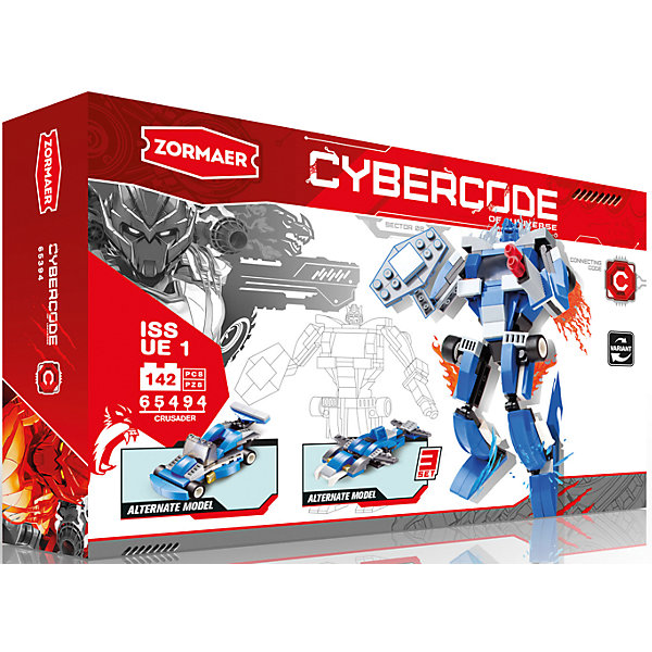 Конструктор Crusader, 142 детали, Zormaer Конструктор Crusader, 142 детали, ZormaerПластмассовые конструкторы<br>Характеристики товара:<br><br>• количество деталей: 142<br>• возраст: от 6 лет<br>• материал: пластик<br>• размер упаковки: 19х4,5х13 см<br>• вес с упаковкой: 100 г<br>• страна бренда: Китай<br>• страна изготовитель: Китай<br><br>Такой конструктор позволяет собрать фигуру внушительного боевого робота или машину. Набор совместим с деталями Lego.<br> <br>Части конструктора изготовлены из высококачественного безопасного для детей пластика. Они хорошо обработаны, отлично скрепляются друг с другом.<br><br>Конструктор «Crusader», 142 детали, Zormaer (Зормаер) можно купить в нашем интернет-магазине.<br><br>Ширина мм: 190<br>Глубина мм: 45<br>Высота мм: 130<br>Вес г: 17<br>Возраст от месяцев: 36<br>Возраст до месяцев: 2147483647<br>Пол: Унисекс<br>Возраст: Детский<br>SKU: 5583843