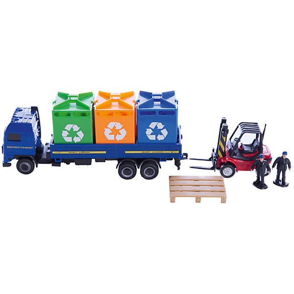 Набор Уборочная служба Cleaning service, Autotime Набор Уборочная служба Cleaning service, AutotimeМашинки<br>Набор Уборочная служба Cleaning service, Autotime (Автотайм).<br><br>Характеристики:<br><br>• В наборе: грузовик, автокар, 2 фигурки рабочих, платформа, 3 мусорных контейнера<br>• Материал: прочный пластик<br>• Упаковка: картонная коробка блистерного типа<br>• Размер упаковки: 24x6x16 см.<br><br>Этот игровой набор познакомит ребенка с техникой и приспособлениями, которые помогают содержать город в чистоте. В набор входят: автомобиль-мусоровоз, автокар с платформой, три контейнера для мусора и две фигурки рабочих. Колеса автомобиля и автокара вращаются.<br><br>Набор Уборочная служба Cleaning service, Autotime (Автотайм) можно купить в нашем интернет-магазине.<br><br>Ширина мм: 350<br>Глубина мм: 120<br>Высота мм: 158<br>Вес г: 800<br>Возраст от месяцев: 36<br>Возраст до месяцев: 2147483647<br>Пол: Мужской<br>Возраст: Детский<br>SKU: 5583858