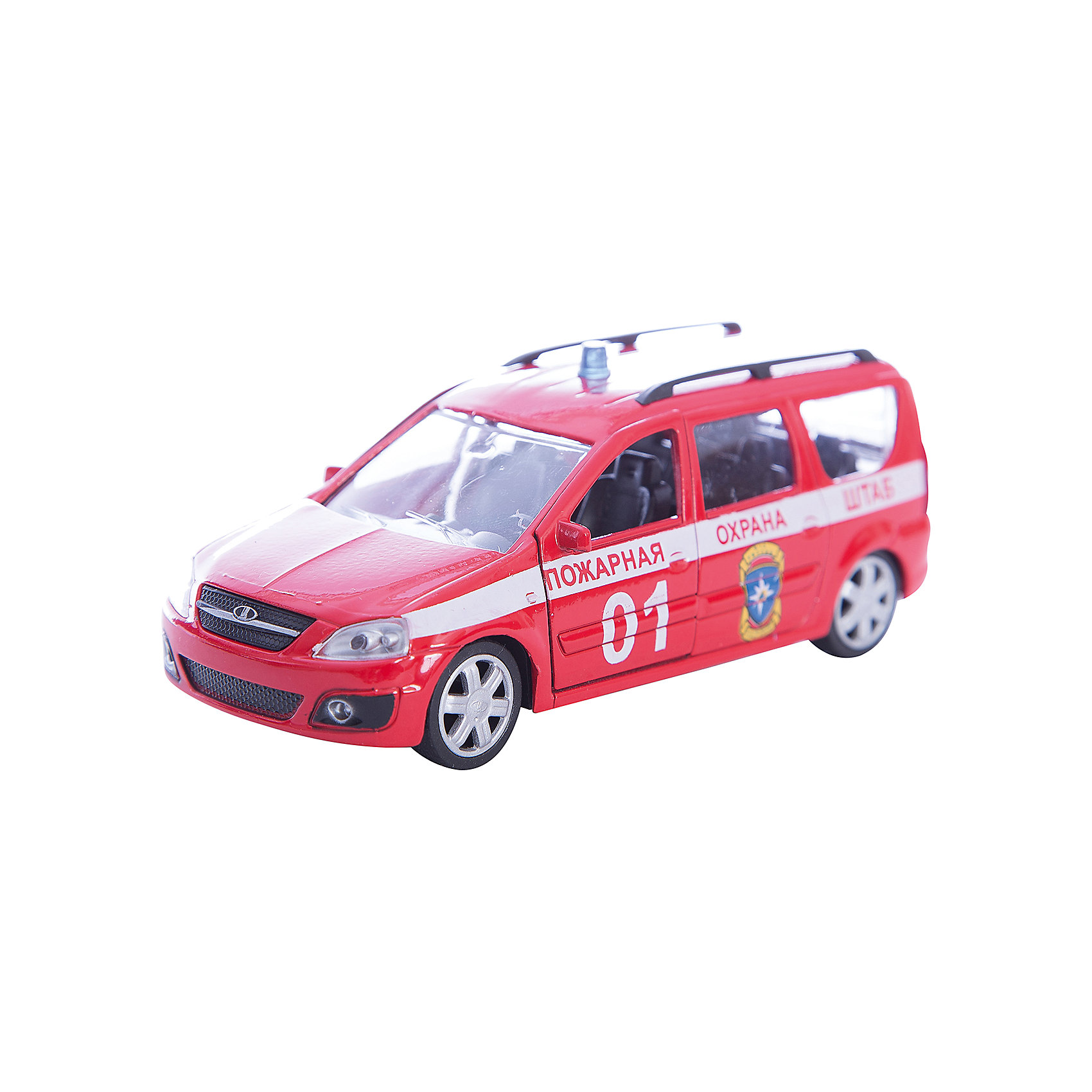 Машинка Lada Largus пожарная охрана 1:38, Autotime Машинка Lada Largus пожарная охрана 1:38, AutotimeМашинки<br>Машинка Lada Largus пожарная охрана 1:38, Autotime (Автотайм).<br><br>Характеристики:<br><br>• Масштаб 1:38<br>• Цвет: красный<br>• Материал: металл, пластик<br>• Упаковка: картонная коробка блистерного типа<br>• Размер упаковки: 16,5x5,7x7,2 см.<br><br>Машинка Lada Largus пожарная охрана от Autotime (Автотайм) является уменьшенной копией настоящего автомобиля. Модель отличается высокой степенью детализации. Корпус машинки металлический с пластиковыми элементами. Автомобиль очень реалистично раскрашен. Передние двери открываются, что позволяет рассмотреть салон изнутри в деталях. Машинка оснащена инерционным механизмом. Машинка Lada Largus пожарная охрана, выпущенная в русской серии бренда Autotime (Автотайм), станет хорошим подарком и ребенку, и коллекционеру моделей автомобилей.<br><br>Машинку Lada Largus пожарная охрана 1:38, Autotime (Автотайм) можно купить в нашем интернет-магазине.<br><br>Ширина мм: 165<br>Глубина мм: 57<br>Высота мм: 75<br>Вес г: 13<br>Возраст от месяцев: 36<br>Возраст до месяцев: 2147483647<br>Пол: Мужской<br>Возраст: Детский<br>SKU: 5583879