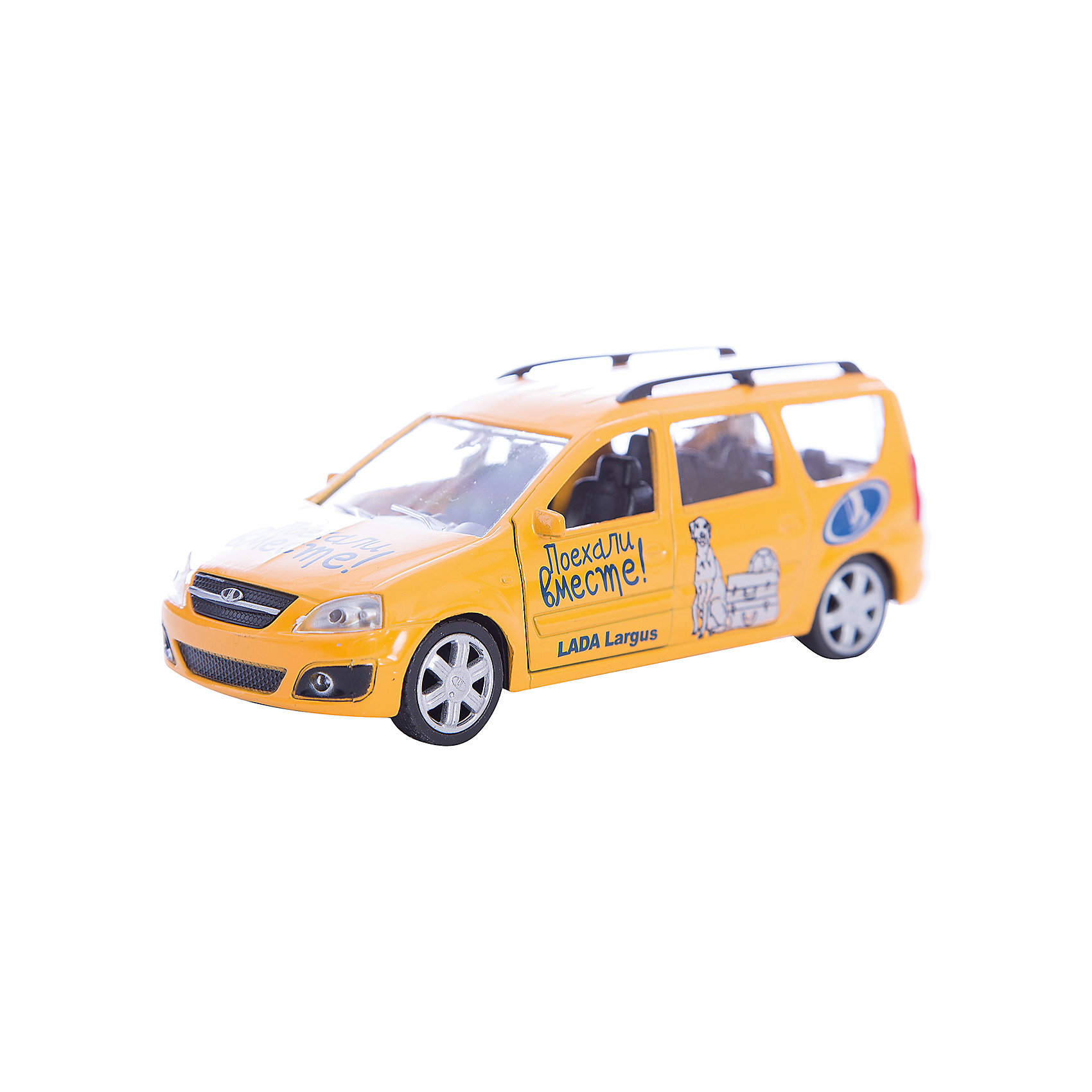 Машинка Lada Largus Поехали вместе! 1:38, Autotime Машинка Lada Largus Поехали вместе! 1:38, AutotimeМашинки<br>Машинка Lada Largus Поехали вместе! 1:38, Autotime (Автотайм).<br><br>Характеристики:<br><br>• Масштаб 1:38<br>• Цвет: желтый<br>• Материал: металл, пластик<br>• Упаковка: картонная коробка блистерного типа<br>• Размер упаковки: 16,5x5,7x7,2 см.<br><br>Машинка Lada Largus Поехали вместе! от Autotime (Автотайм) является уменьшенной копией настоящего автомобиля. Модель отличается высокой степенью детализации. Корпус машинки металлический с пластиковыми элементами. Передние двери открываются, что позволяет рассмотреть салон изнутри в деталях. Машинка оснащена инерционным механизмом. Машинка Lada Largus, выпущенная в русской серии бренда Autotime (Автотайм), станет хорошим подарком и ребенку, и коллекционеру моделей автомобилей.<br><br>Машинку Lada Largus Поехали вместе! 1:38, Autotime (Автотайм) можно купить в нашем интернет-магазине.<br><br>Ширина мм: 165<br>Глубина мм: 57<br>Высота мм: 75<br>Вес г: 13<br>Возраст от месяцев: 36<br>Возраст до месяцев: 2147483647<br>Пол: Мужской<br>Возраст: Детский<br>SKU: 5583883