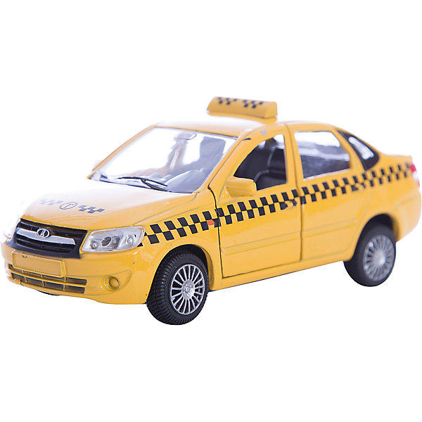 Машинка Lada Granta такси 1:36, Autotime Машинка Lada Granta такси 1:36, AutotimeМашинки<br>Характеристики товара:<br><br>• цвет: желтый<br>• возраст: от 3 лет<br>• материал: металл, пластик<br>• размер: 16,5х7,х5,7 см<br>• вес: 100 г<br>• масштаб: 1:36<br>• колеса вращаются<br>• хорошая детализация<br>• открываются двери<br>• страна бренда: Россия<br>• страна производства: Китай<br><br>Коллекционная машинка LADA GRANTA такси от бренда AUTOTIME станет отличным подарком для мальчика. Подробная детализация машинки порадует увлеченного коллекционера, а открывающиеся двери и свободно вращающиеся колеса придутся по душе юному владельцу игрушечного гаража. Эта игрушка подарит восторг и радость вашему ребенку. <br><br>Игрушка также воздействует на наглядно-образное мышление, логическое мышление, развивает мелкую моторику. Изделие выполнено из сертифицированных материалов, безопасных для детей.<br><br>Машинку «Lada Granta» такси от бренда AUTOTIME можно купить в нашем интернет-магазине.<br><br>Ширина мм: 165<br>Глубина мм: 57<br>Высота мм: 75<br>Вес г: 13<br>Возраст от месяцев: 36<br>Возраст до месяцев: 2147483647<br>Пол: Мужской<br>Возраст: Детский<br>SKU: 5583890
