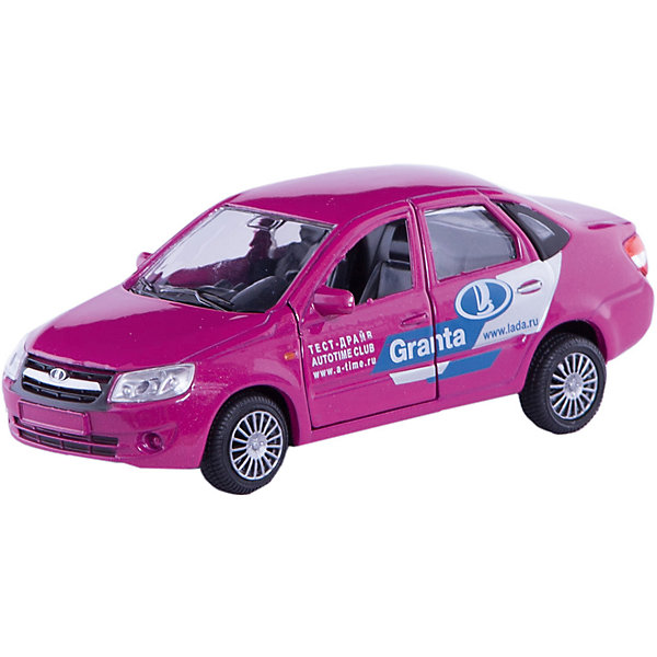 Машинка Lada Granta тест-драйв 1:36, Autotime Машинка Lada Granta тест-драйв 1:36, AutotimeМашинки<br>Характеристики товара:<br><br>• цвет: розовый<br>• материал: металл, пластик<br>• размер: 16,5х7,х5,7 см<br>• вес: 100 г<br>• масштаб: 1:36<br>• колеса вращаются<br>• хорошая детализация<br>• открываются двери<br>• страна бренда: Россия<br>• страна производства: Китай<br><br>Коллекционная машинка LADA GRANTA тест-драйв от бренда AUTOTIME станет отличным подарком для мальчика. Подробная детализация машинки порадует увлеченного коллекционера, а открывающиеся двери и свободно вращающиеся колеса придутся по душе юному владельцу игрушечного гаража. Эта игрушка подарит восторг и радость вашему ребенку. <br>Игрушка также воздействует на наглядно-образное мышление, логическое мышление, развивает мелкую моторику. Изделие выполнено из сертифицированных материалов, безопасных для детей.<br><br>Машинку «Lada Granta» тест-драйв от бренда AUTOTIME можно купить в нашем интернет-магазине.<br><br>Ширина мм: 165<br>Глубина мм: 57<br>Высота мм: 75<br>Вес г: 13<br>Возраст от месяцев: 36<br>Возраст до месяцев: 2147483647<br>Пол: Мужской<br>Возраст: Детский<br>SKU: 5583895