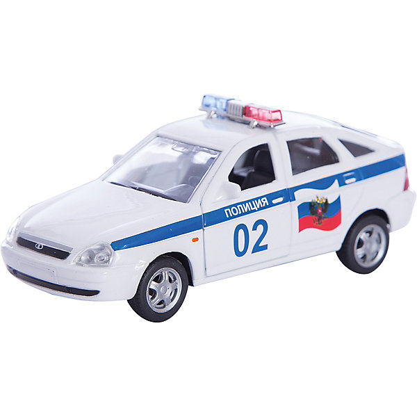 Машинка Lada Priora полиция 1:36, Autotime Машинка Lada Priora полиция 1:36, AutotimeМашинки<br>Характеристики товара:<br><br>• цвет: белый<br>• материал: металл, пластик<br>• размер: 16,5х7,х5,7 см<br>• вес: 100 г<br>• масштаб: 1:36<br>• прочный материал<br>• хорошая детализация<br>• открываются двери<br>• страна бренда: Россия<br>• страна производства: Китай<br><br>Коллекционная машинка LADA Priora полиция от бренда AUTOTIME станет отличным подарком для мальчика. Подробная детализация машинки порадует увлеченного коллекционера, а открывающиеся двери и свободно вращающиеся колеса придутся по душе юному владельцу игрушечного гаража. Эта игрушка подарит восторг и радость вашему ребенку. <br><br>Игрушка также воздействует на наглядно-образное мышление, логическое мышление, развивает мелкую моторику. Изделие выполнено из сертифицированных материалов, безопасных для детей.<br><br>Машинку «Lada Priora» полиция от бренда AUTOTIME можно купить в нашем интернет-магазине.<br><br>Ширина мм: 165<br>Глубина мм: 57<br>Высота мм: 75<br>Вес г: 13<br>Возраст от месяцев: 36<br>Возраст до месяцев: 2147483647<br>Пол: Мужской<br>Возраст: Детский<br>SKU: 5583898