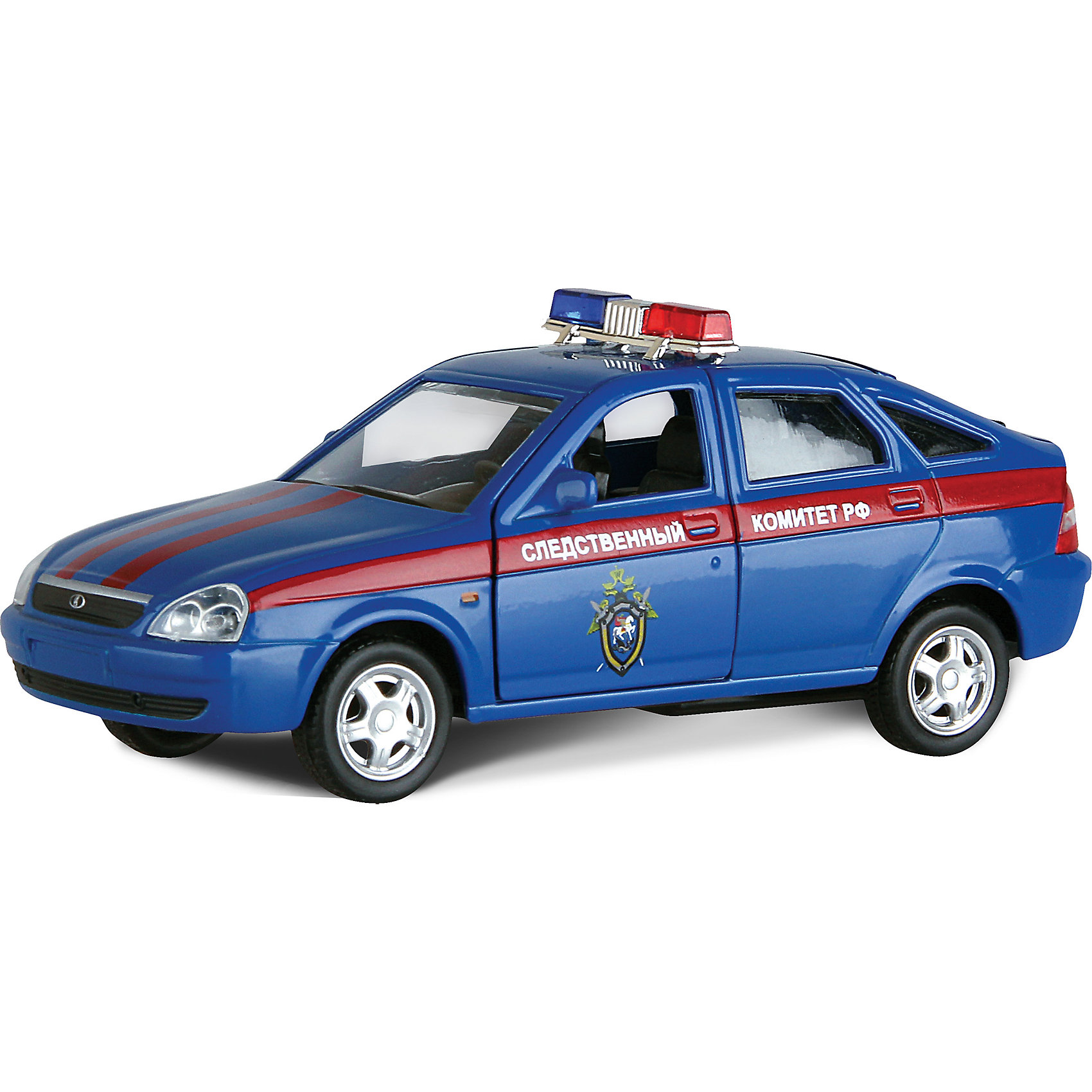 Машинка Lada Priora следственный комитет 1:36, Autotime Машинка Lada Priora следственный комитет 1:36, AutotimeМашинки<br>Характеристики товара:<br><br>• цвет: синий<br>• материал: металл, пластик<br>• размер: 16,5х7,х5,7 см<br>• вес: 100 г<br>• масштаб: 1:36<br>• прочный материал<br>• хорошая детализация<br>• открываются двери<br>• страна бренда: Россия<br>• страна производства: Китай<br><br>Коллекционная машинка LADA Priora следственный комитет от бренда AUTOTIME станет отличным подарком для мальчика. Подробная детализация машинки порадует увлеченного коллекционера, а открывающиеся двери и свободно вращающиеся колеса придутся по душе юному владельцу игрушечного гаража. Эта игрушка подарит восторг и радость вашему ребенку. <br><br>Игрушка также воздействует на наглядно-образное мышление, логическое мышление, развивает мелкую моторику. Изделие выполнено из сертифицированных материалов, безопасных для детей.<br><br>Машинку «Lada Priora» следственный комитет от бренда AUTOTIME можно купить в нашем интернет-магазине.<br><br>Ширина мм: 165<br>Глубина мм: 57<br>Высота мм: 75<br>Вес г: 13<br>Возраст от месяцев: 36<br>Возраст до месяцев: 2147483647<br>Пол: Мужской<br>Возраст: Детский<br>SKU: 5583901