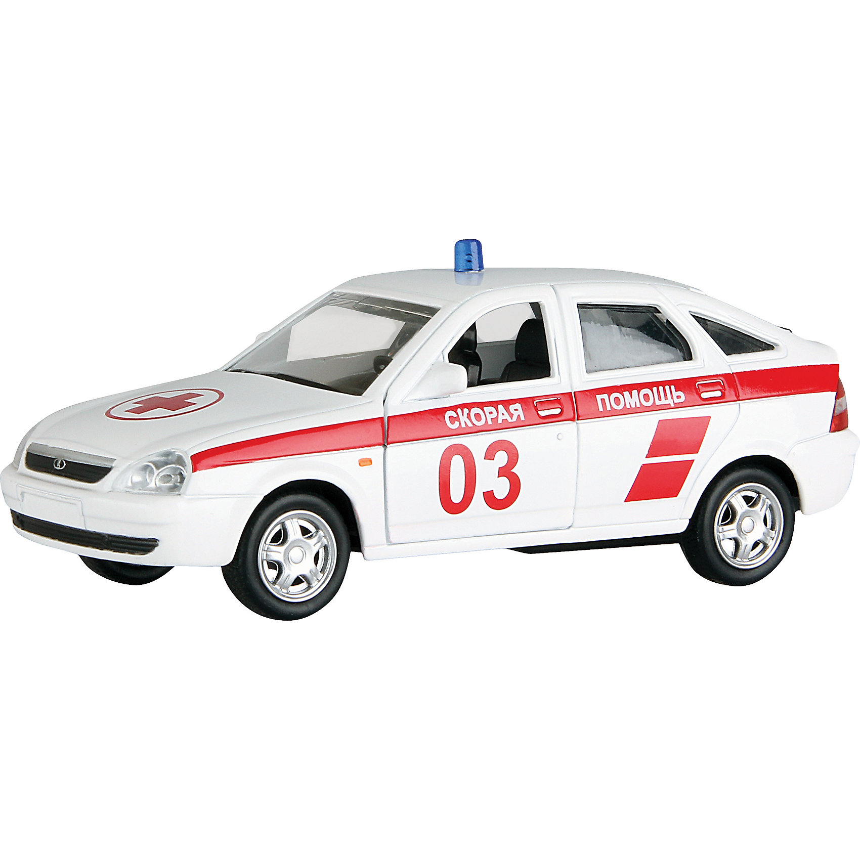 Машинка Lada Priora скорая помощь 1:36, Autotime Машинка Lada Priora скорая помощь 1:36, AutotimeМашинки<br>Характеристики товара:<br><br>• цвет: белый<br>• материал: металл, пластик<br>• размер: 16,5х7,х5,7 см<br>• вес: 100 г<br>• масштаб: 1:36<br>• прочный материал<br>• хорошая детализация<br>• открываются двери<br>• страна бренда: Россия<br>• страна производства: Китай<br><br>Коллекционная машинка LADA Priora скорая помощь от бренда AUTOTIME станет отличным подарком для мальчика. Подробная детализация машинки порадует увлеченного коллекционера, а открывающиеся двери и свободно вращающиеся колеса придутся по душе юному владельцу игрушечного гаража. Эта игрушка подарит восторг и радость вашему ребенку. <br><br>Игрушка также воздействует на наглядно-образное мышление, логическое мышление, развивает мелкую моторику. Изделие выполнено из сертифицированных материалов, безопасных для детей.<br><br>Машинку «Lada Priora» скорая помощь от бренда AUTOTIME можно купить в нашем интернет-магазине.<br><br>Ширина мм: 165<br>Глубина мм: 57<br>Высота мм: 75<br>Вес г: 13<br>Возраст от месяцев: 36<br>Возраст до месяцев: 2147483647<br>Пол: Мужской<br>Возраст: Детский<br>SKU: 5583902
