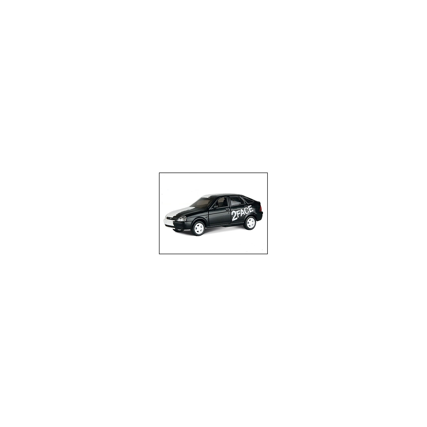 Машинка Lada Priora фантом 2 FACE 1:36, Autotime Машинка Lada Priora фантом 2 FACE 1:36, AutotimeМашинки<br>Характеристики товара:<br><br>• цвет: черный<br>• материал: металл, пластик<br>• размер: 16,5х7,х5,7 см<br>• вес: 100 г<br>• масштаб: 1:36<br>• прочный материал<br>• хорошая детализация<br>• открываются двери<br>• страна бренда: Россия<br>• страна производства: Китай<br><br>Коллекционная машинка LADA Priora фантом 2 FACE от бренда AUTOTIME станет отличным подарком для мальчика. Подробная детализация машинки порадует увлеченного коллекционера, а открывающиеся двери и свободно вращающиеся колеса придутся по душе юному владельцу игрушечного гаража. Эта игрушка подарит восторг и радость вашему ребенку. <br><br>Игрушка также воздействует на наглядно-образное мышление, логическое мышление, развивает мелкую моторику. Изделие выполнено из сертифицированных материалов, безопасных для детей.<br><br>Машинку «Lada Priora» фантом 2 FACE от бренда AUTOTIME можно купить в нашем интернет-магазине.<br><br>Ширина мм: 165<br>Глубина мм: 57<br>Высота мм: 75<br>Вес г: 13<br>Возраст от месяцев: 36<br>Возраст до месяцев: 2147483647<br>Пол: Мужской<br>Возраст: Детский<br>SKU: 5583905